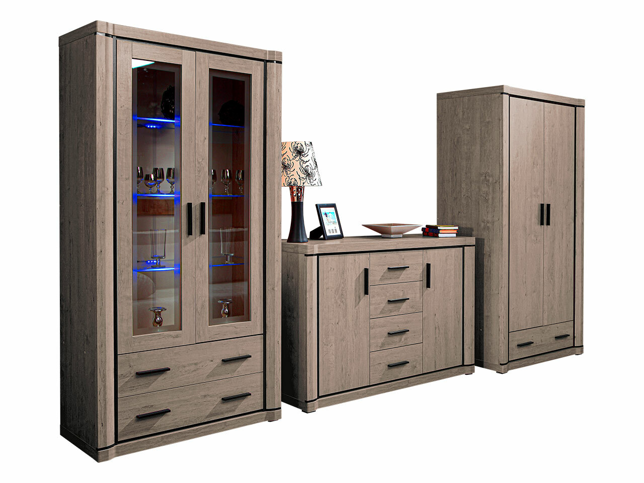 Stuemøbelsæt Lorelie 125 (Trøffel egetræ)