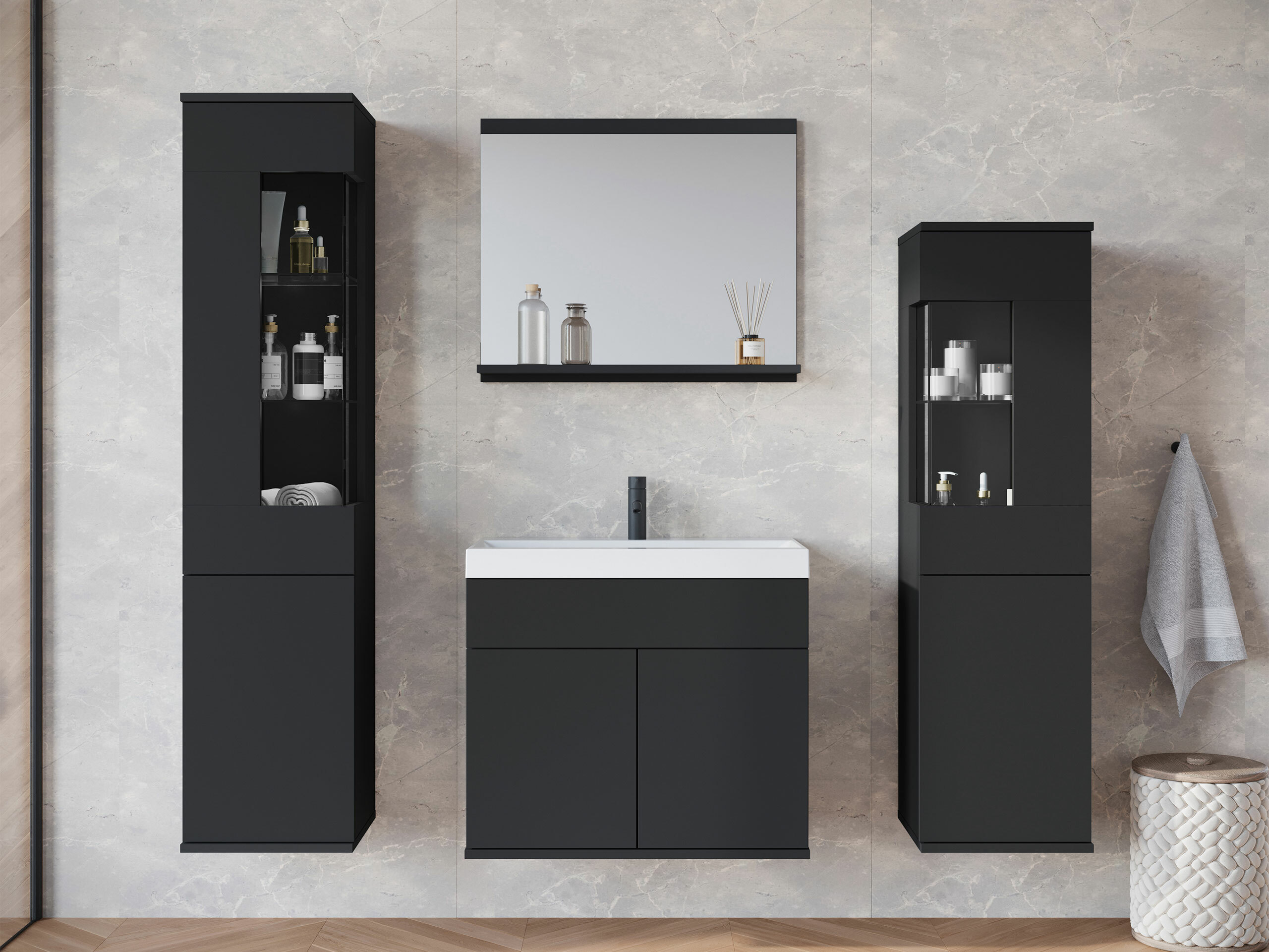 Badeværelsessæt Sarasota 194 (Grafit)