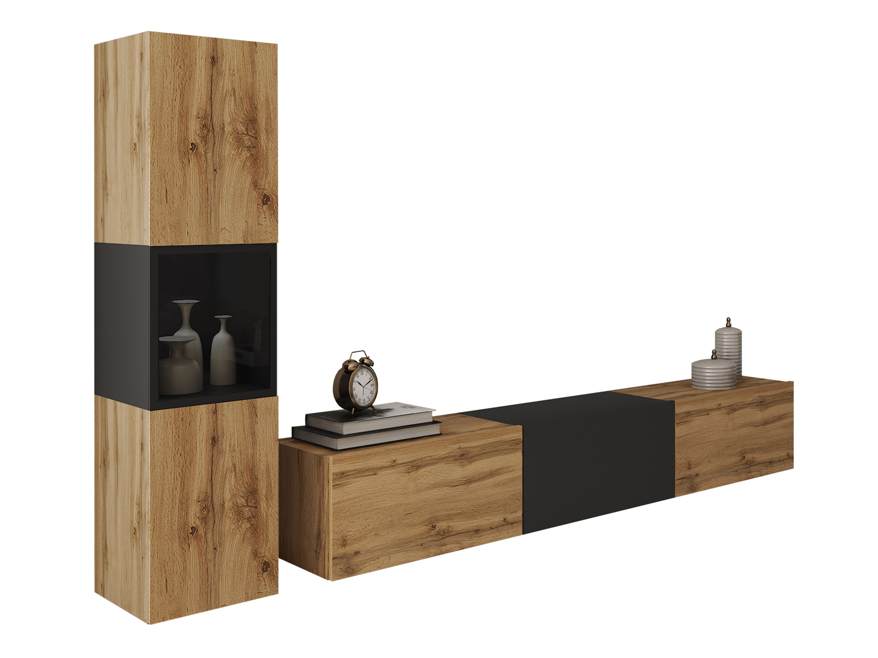 Stuemøbelsæt Sarasota 192 (Wotan eg + Grafit)