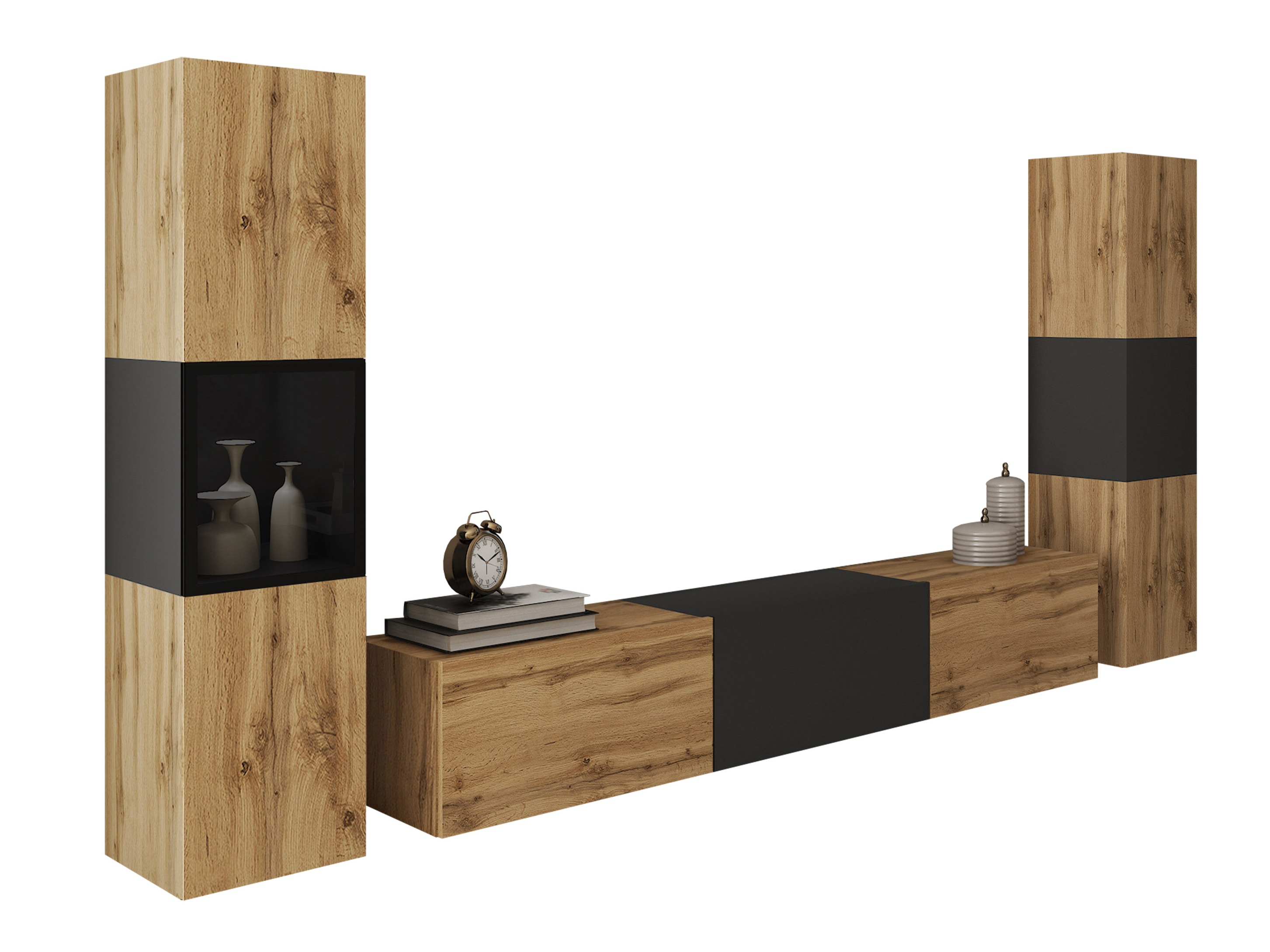 Stuemøbelsæt Sarasota 193 (Wotan eg + Grafit)