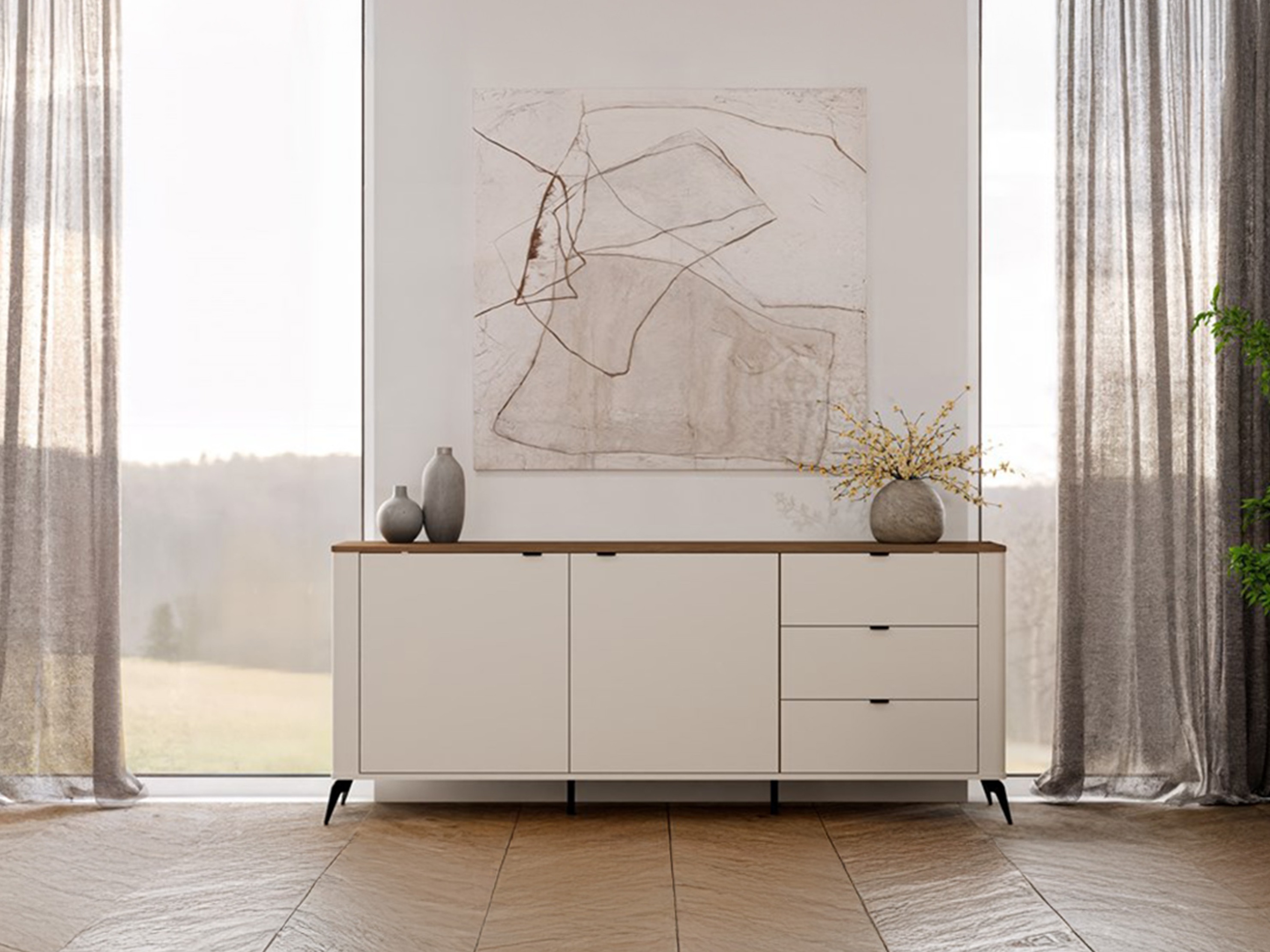Kommode Soavie 106 (Kashmir + Egetræ)