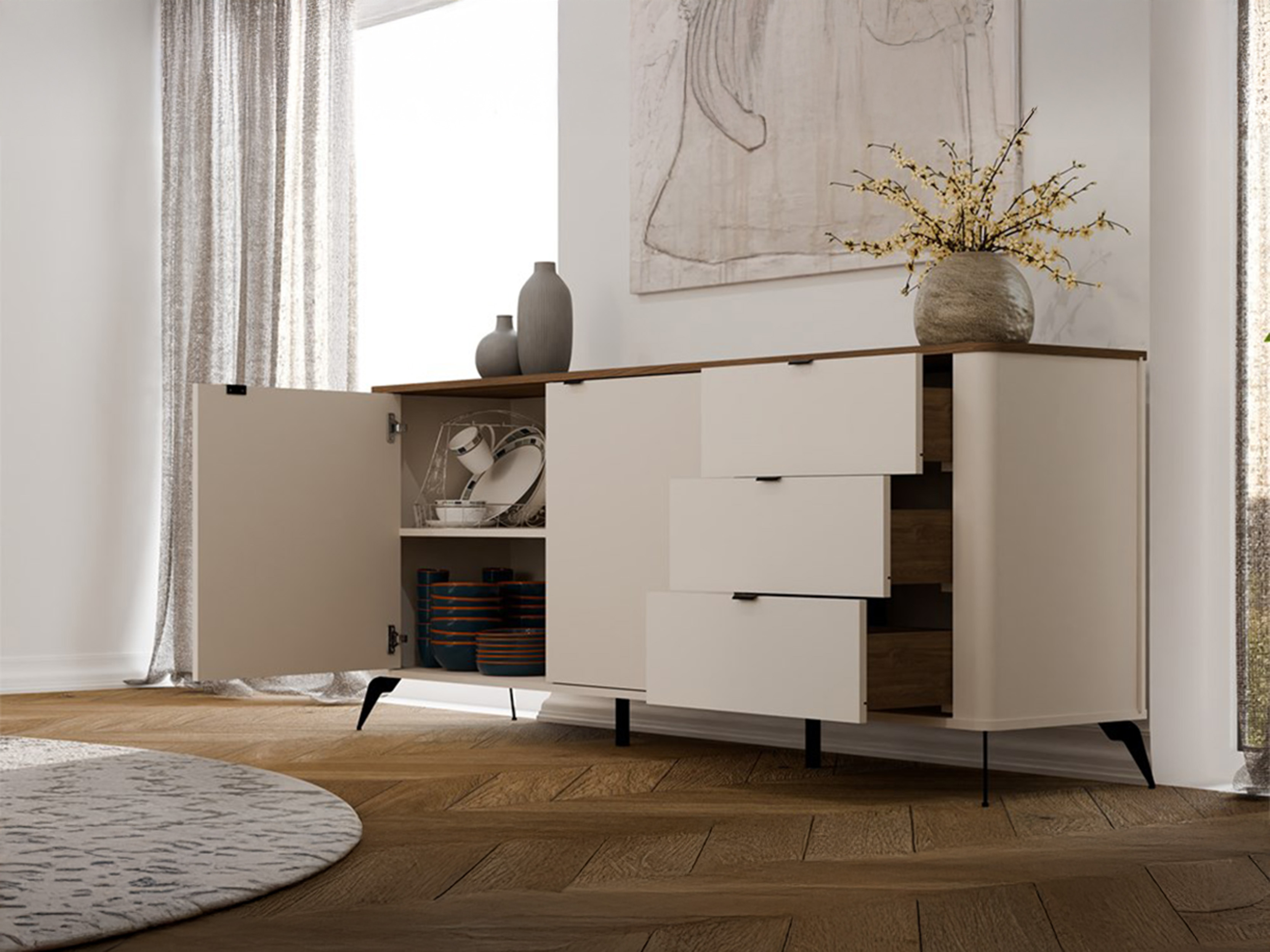 Kommode Soavie 106 (Kashmir + Egetræ)