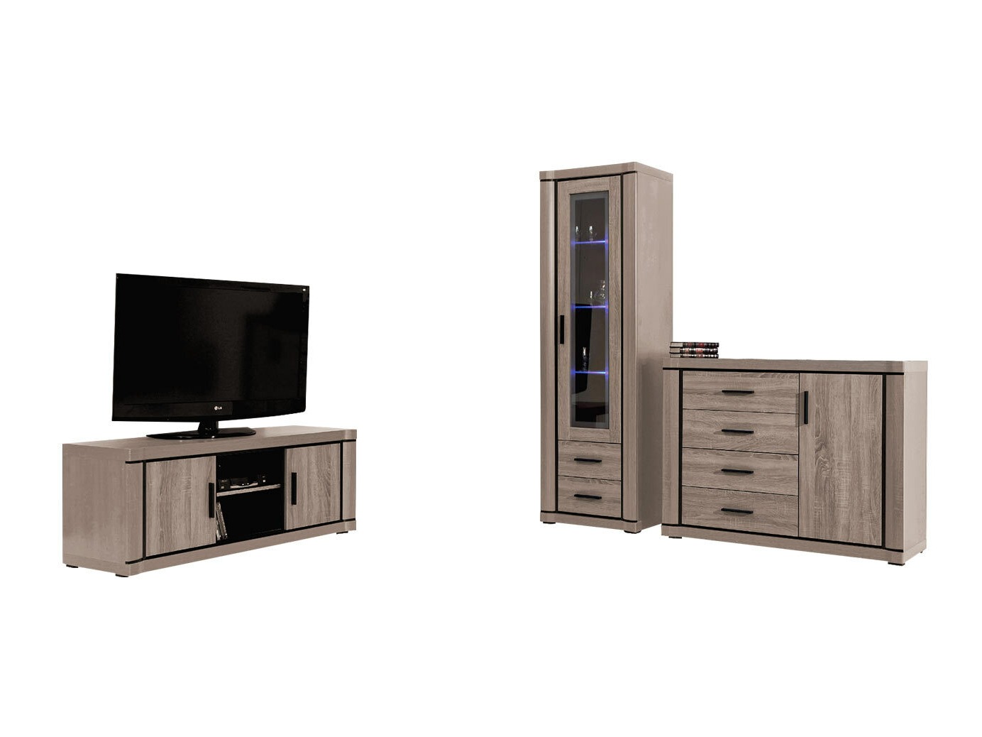 Stuemøbelsæt Lorelie 122 (Trøffel egetræ)