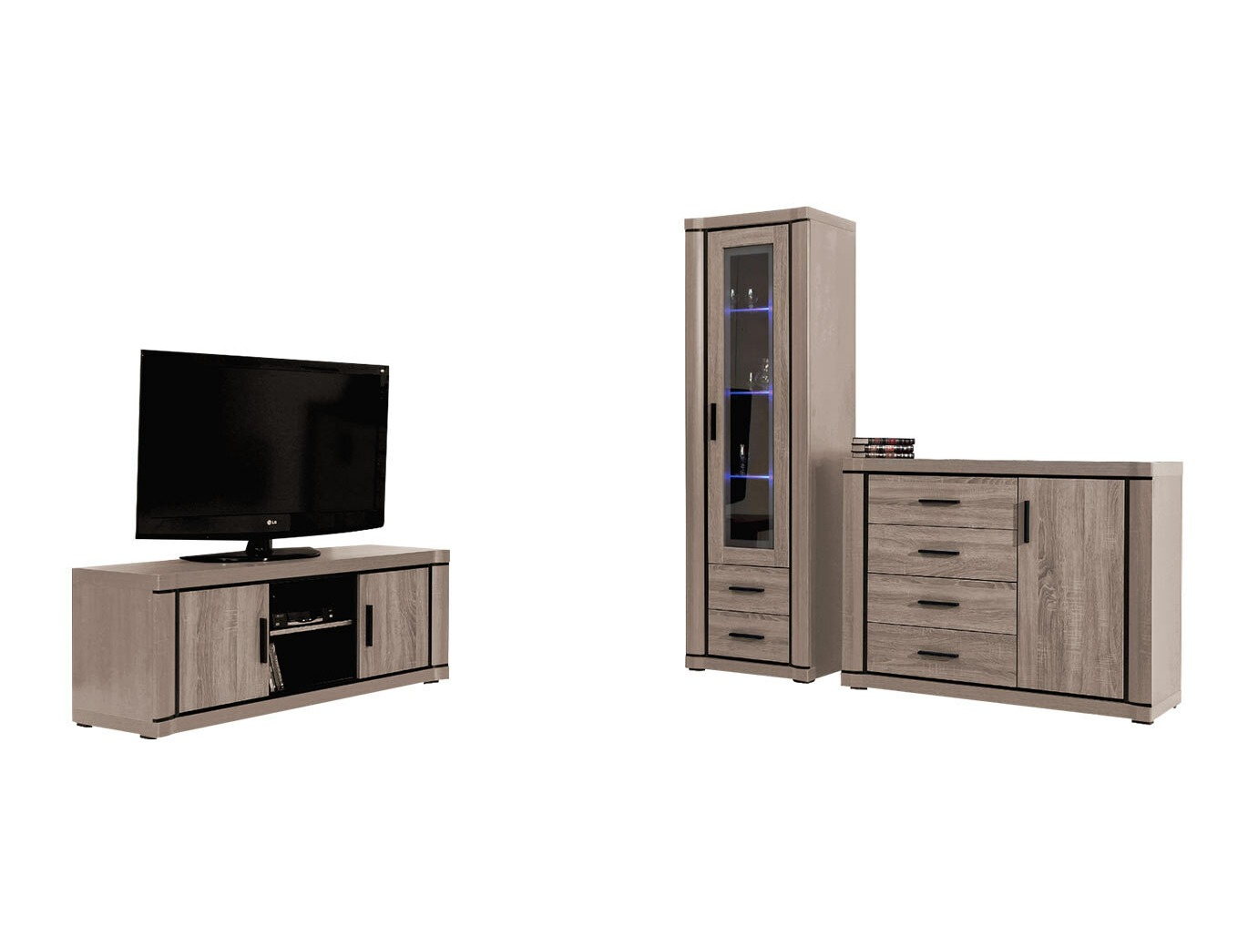 Stuemøbelsæt Lorelie 122 (Trøffel egetræ)