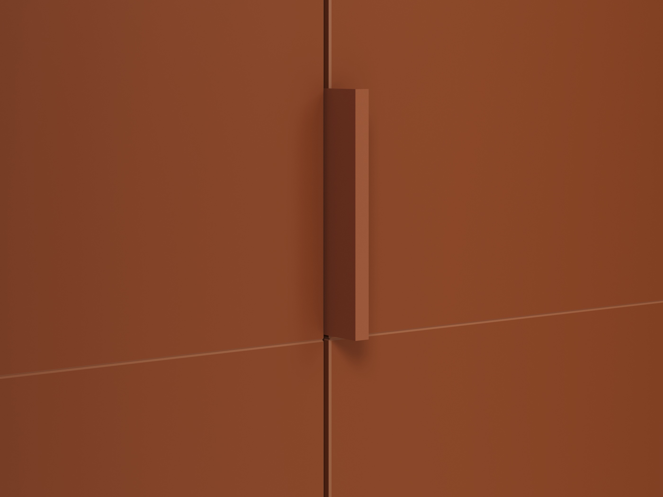 Garderobeskab Austin 387 (Appelsin + Egetræ)