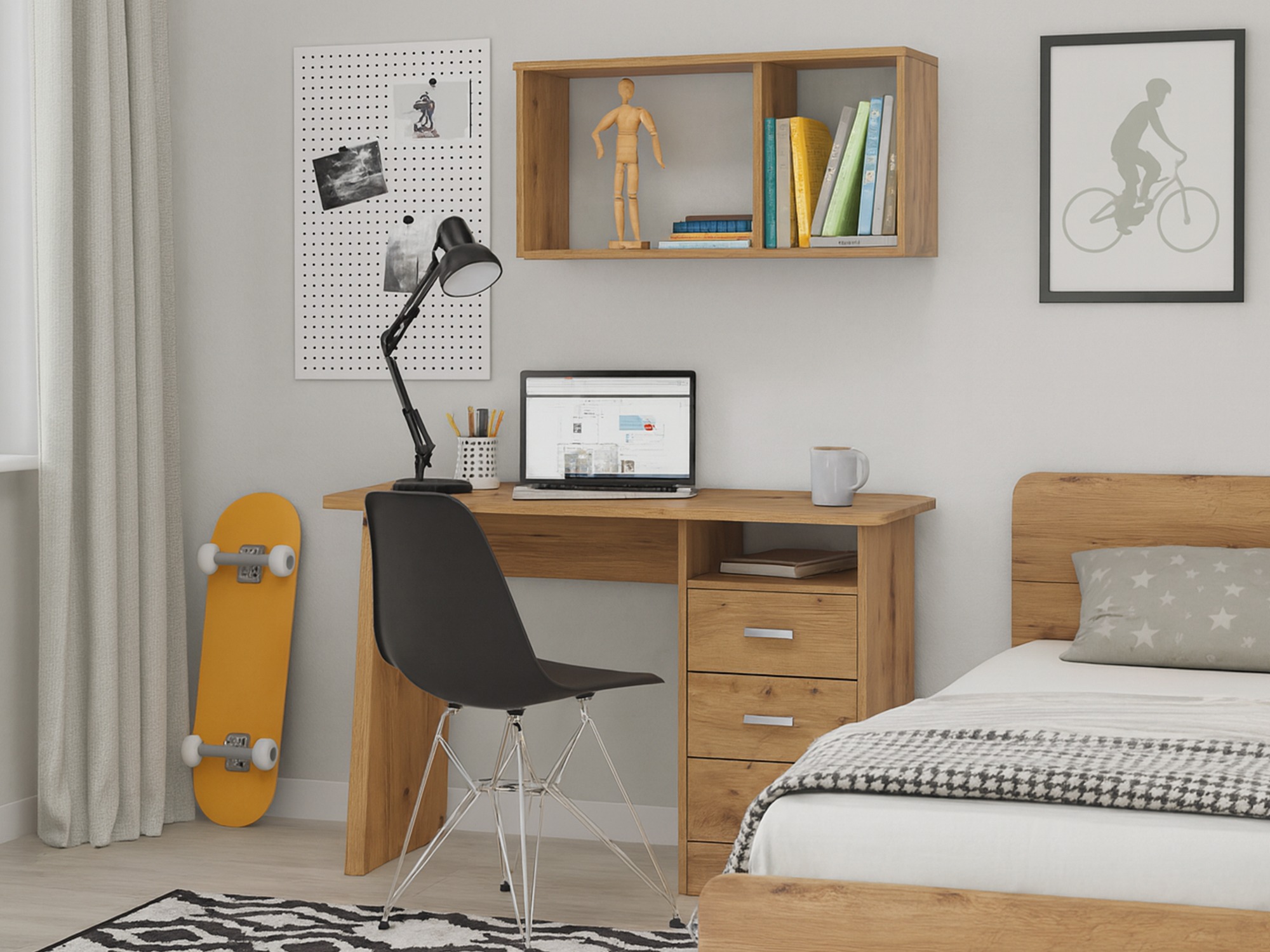 Skrivebord Ontario 204 (Artisan eg)