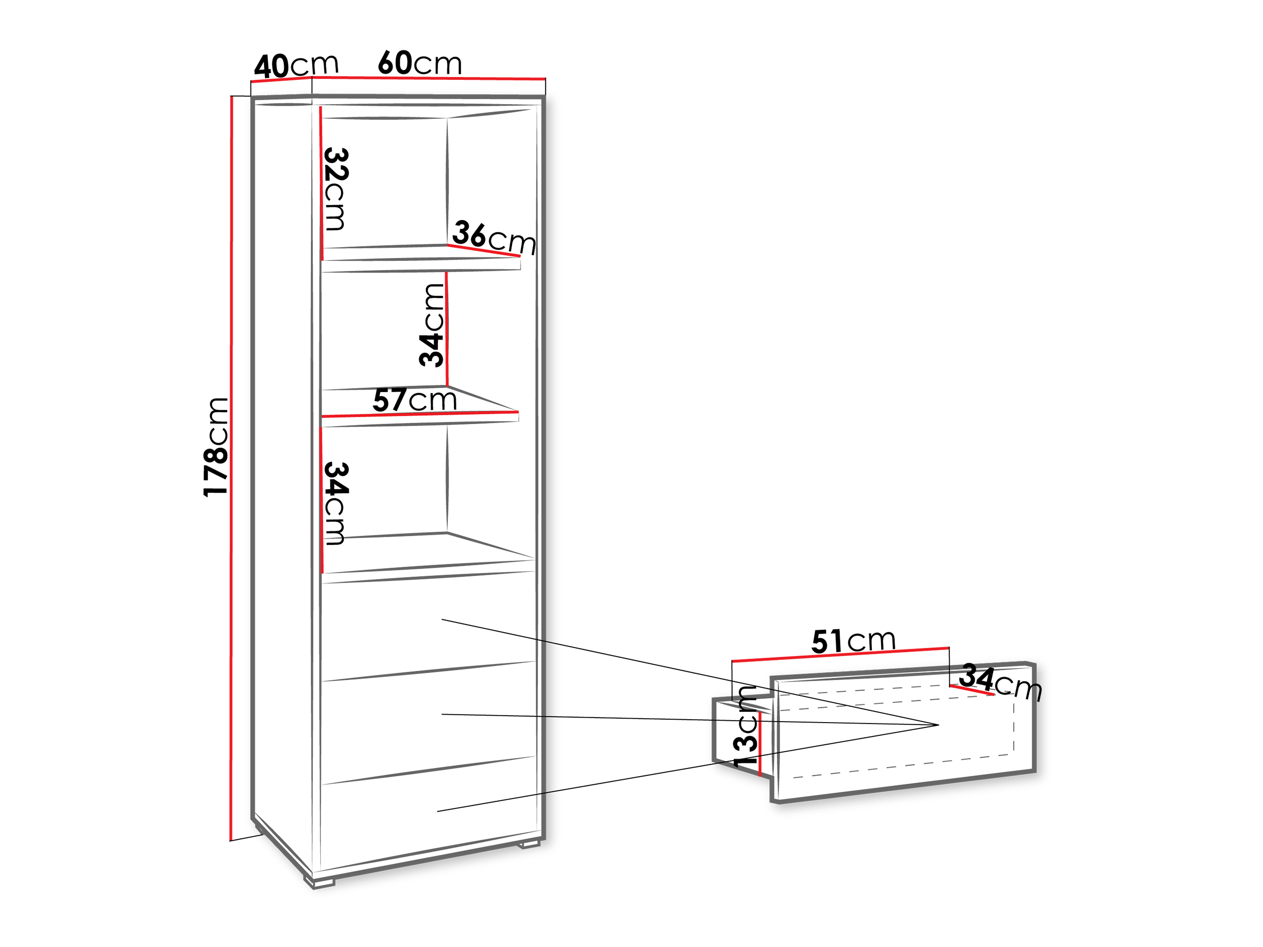 Reol Comfivo Tutela (Hvid)