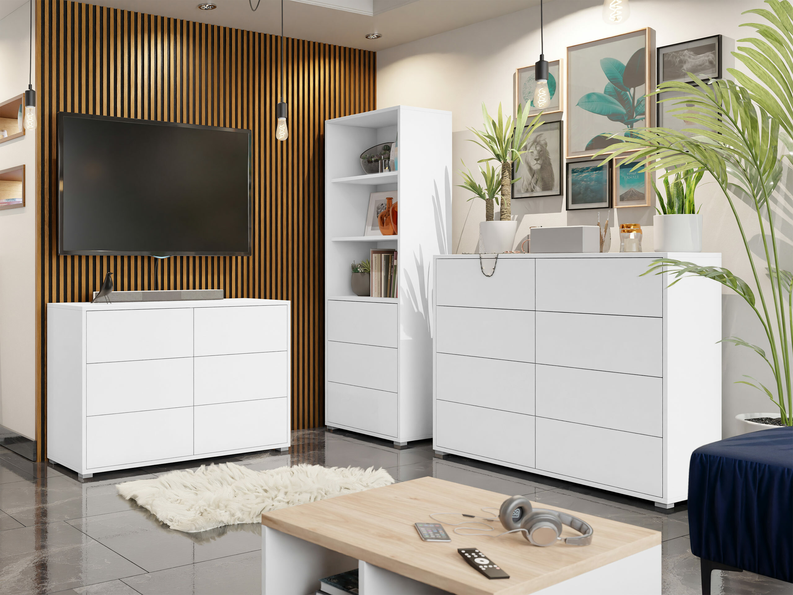 Stuemøbelsæt Comfivo Fersoe 107 (Hvid)