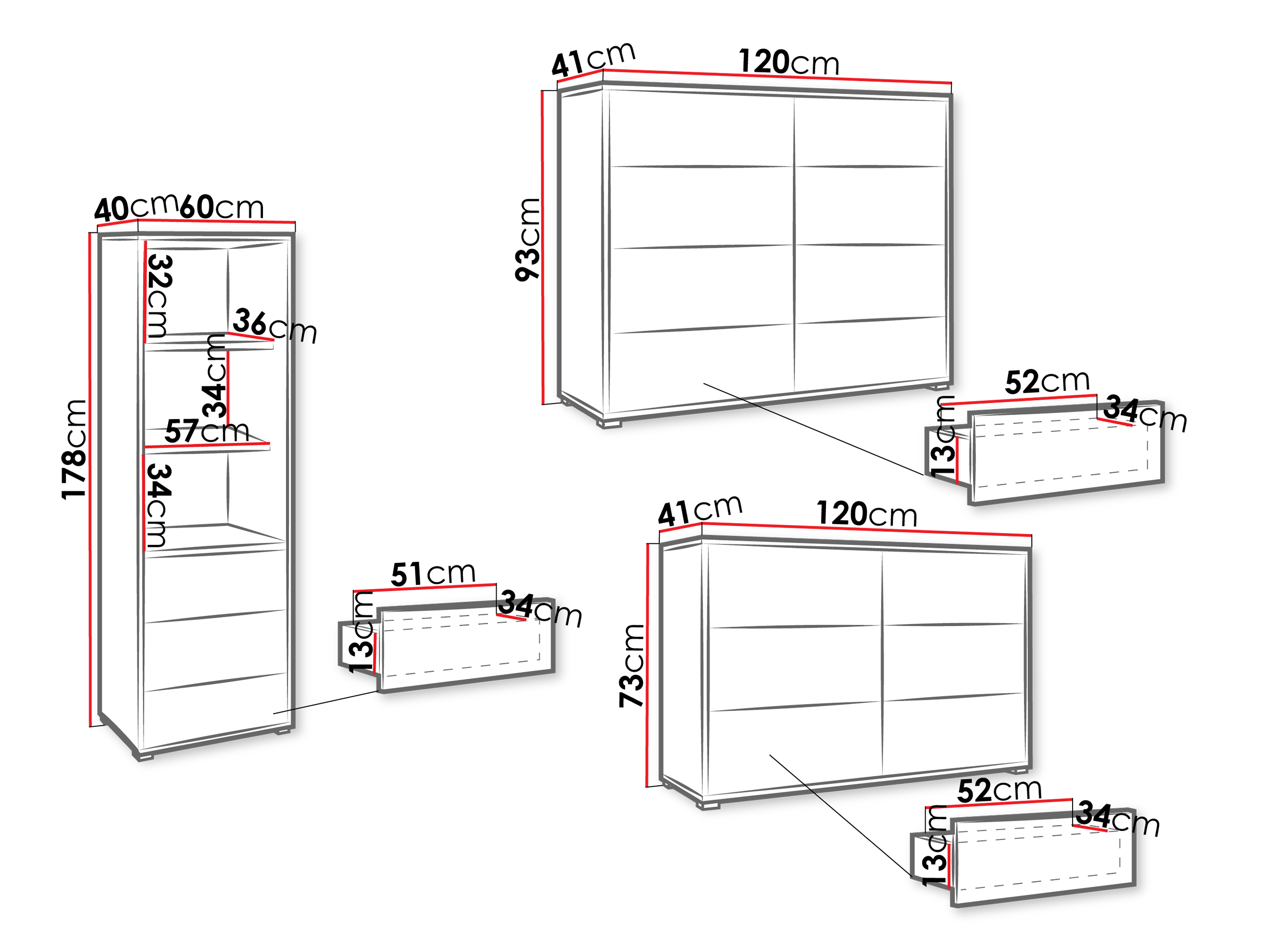 Stuemøbelsæt Comfivo Tutela I (Hvid)