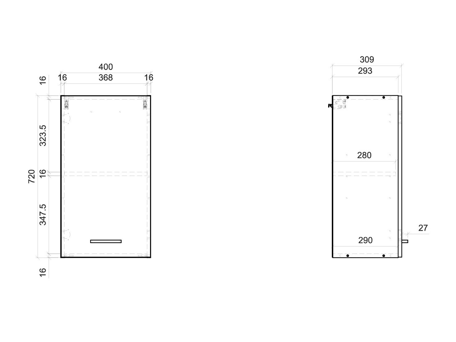Modulvægskab Quti 114
