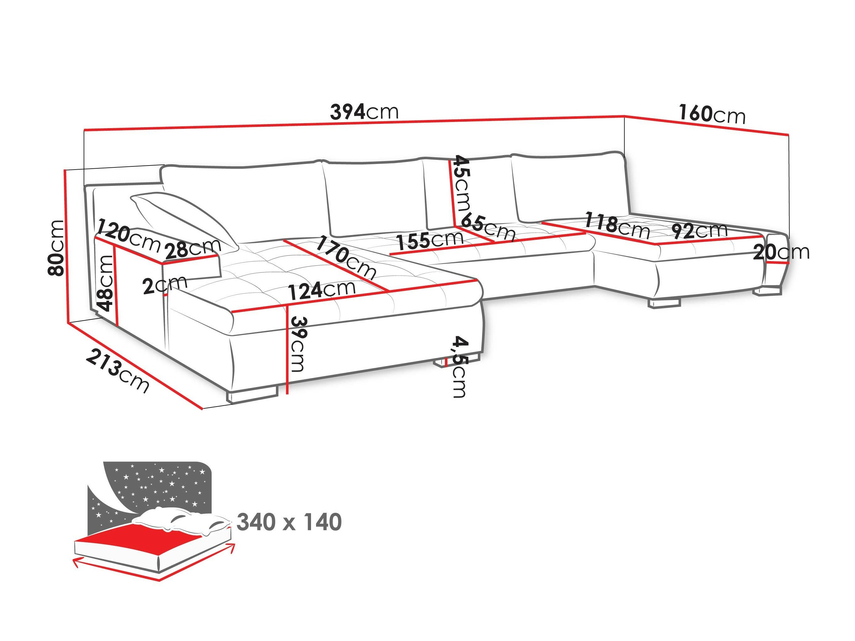 Hjørnesofa Comfivo 106 (Coral 70)