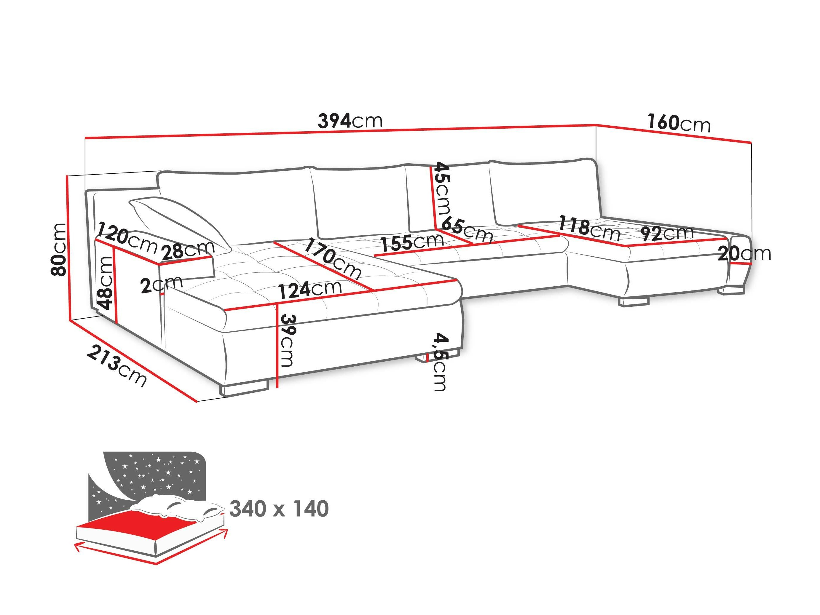 Hjørnesofa Comfivo 106 (Kronos 09 + Paros 05)