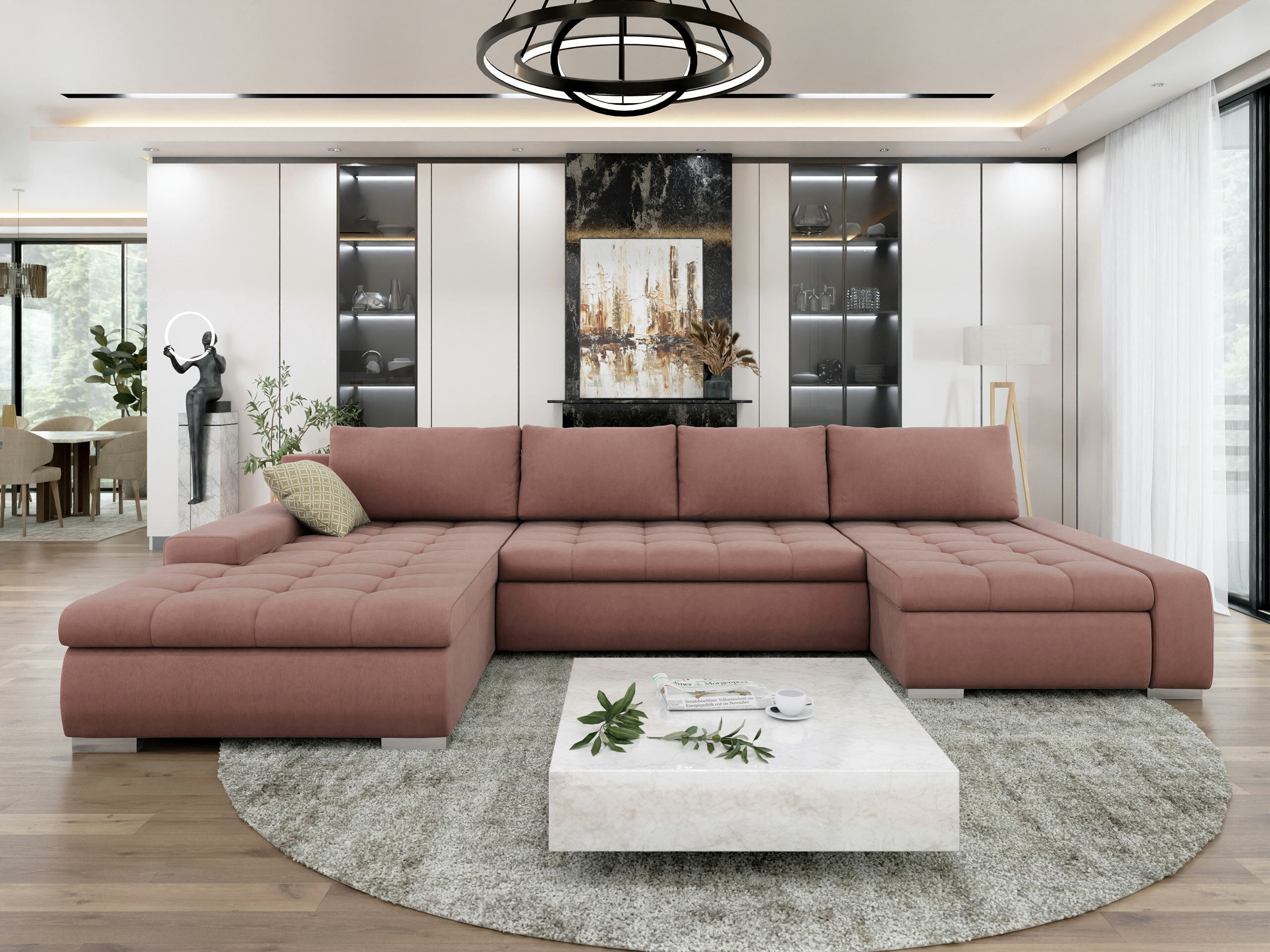 Hjørnesofa Comfivo 106 (Uttario Velvet 2955 + Evo 25)
