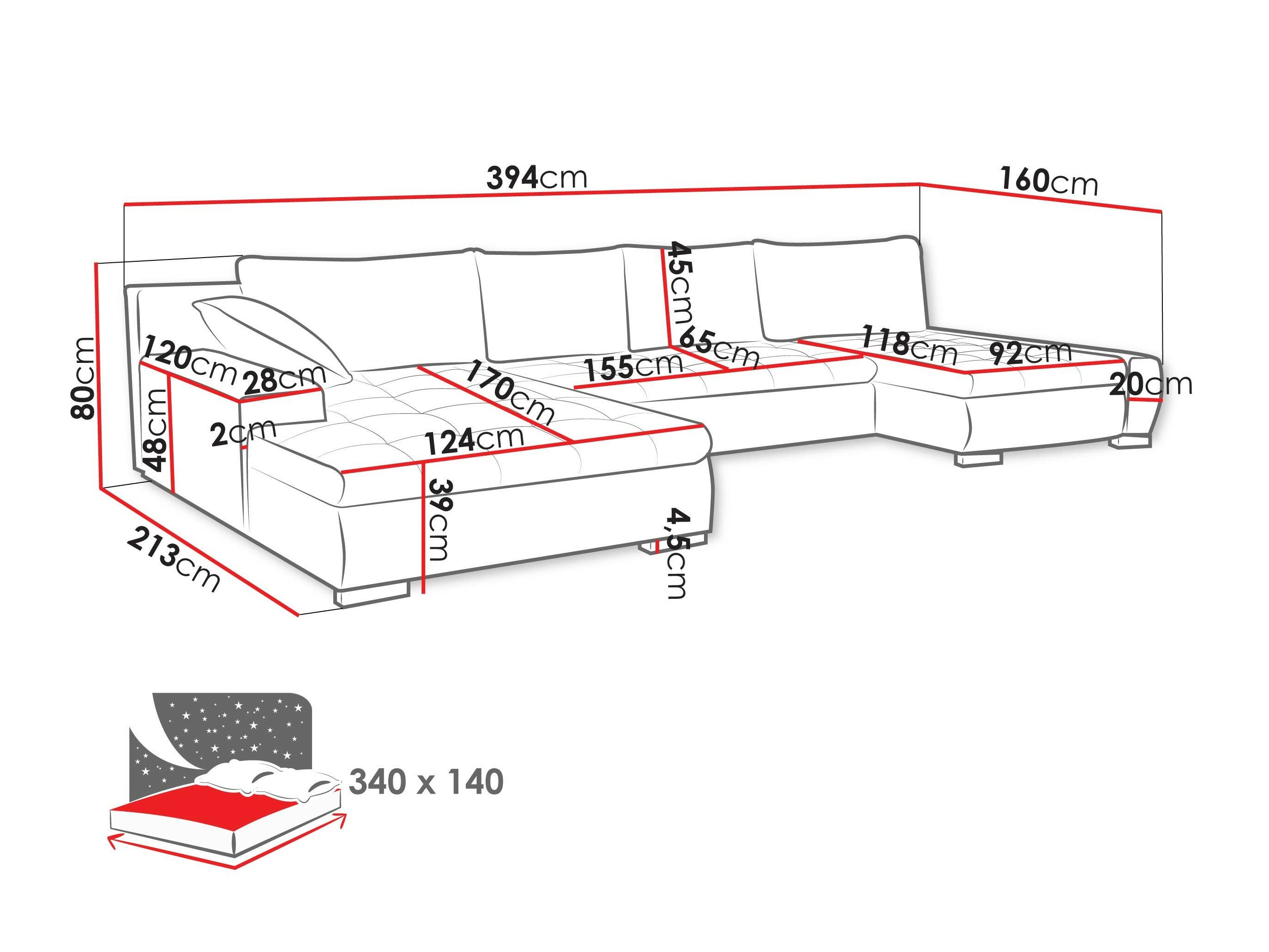 Hjørnesofa Comfivo 248 (Baloo 2074)
