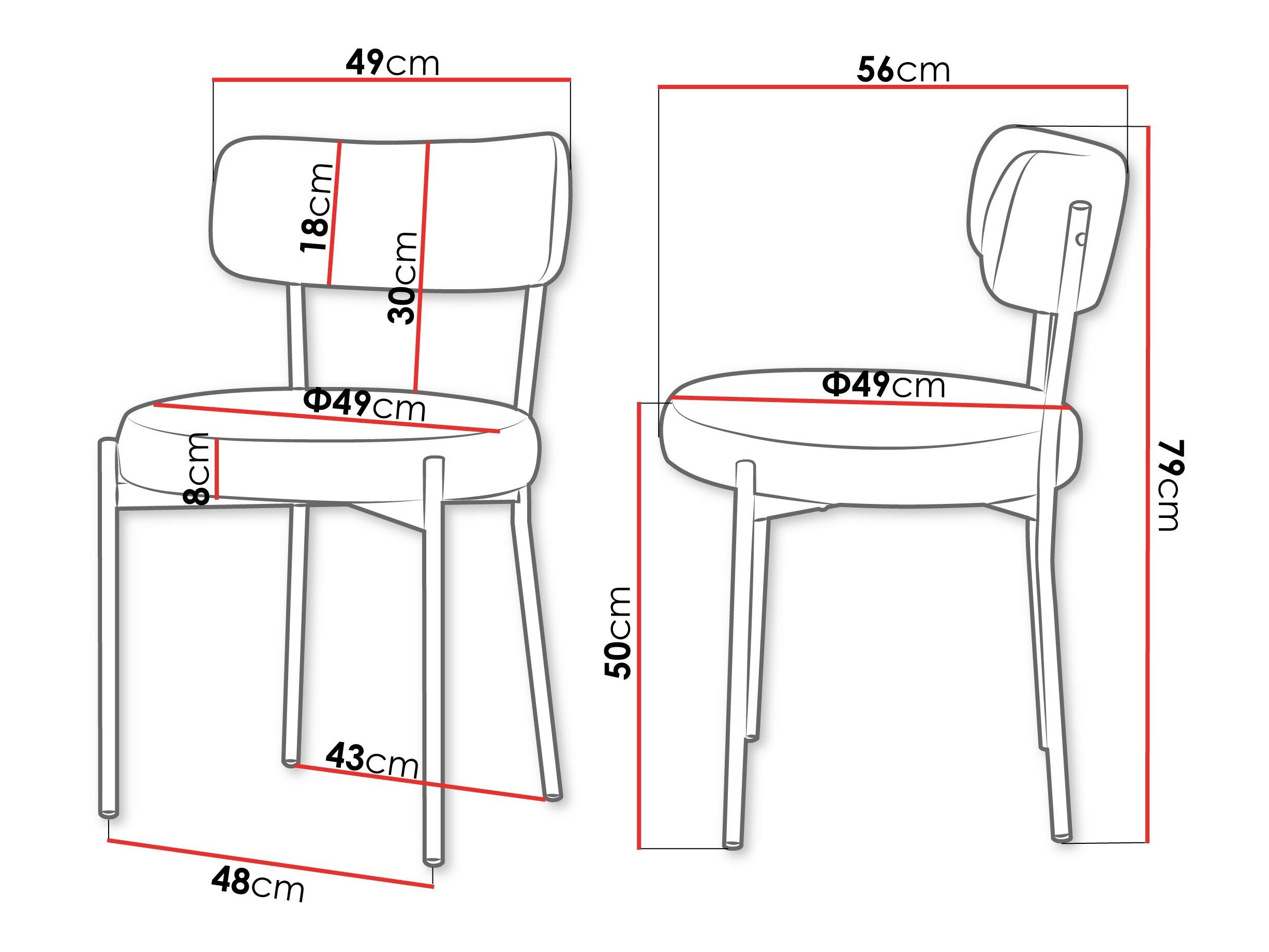 Stol Comfivo 470 (Fløde)