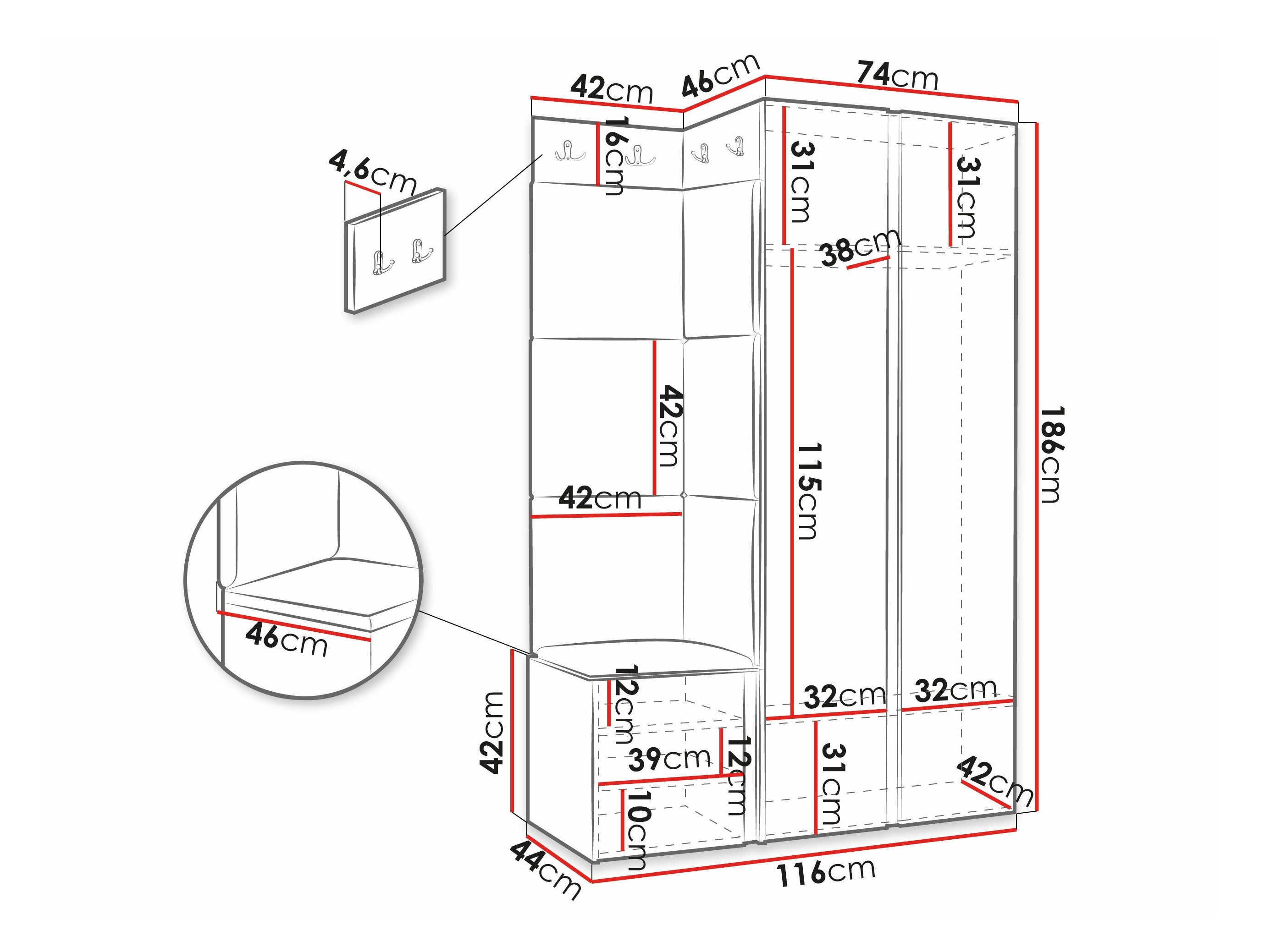Entrésæt Hartford 387 (Hvid)