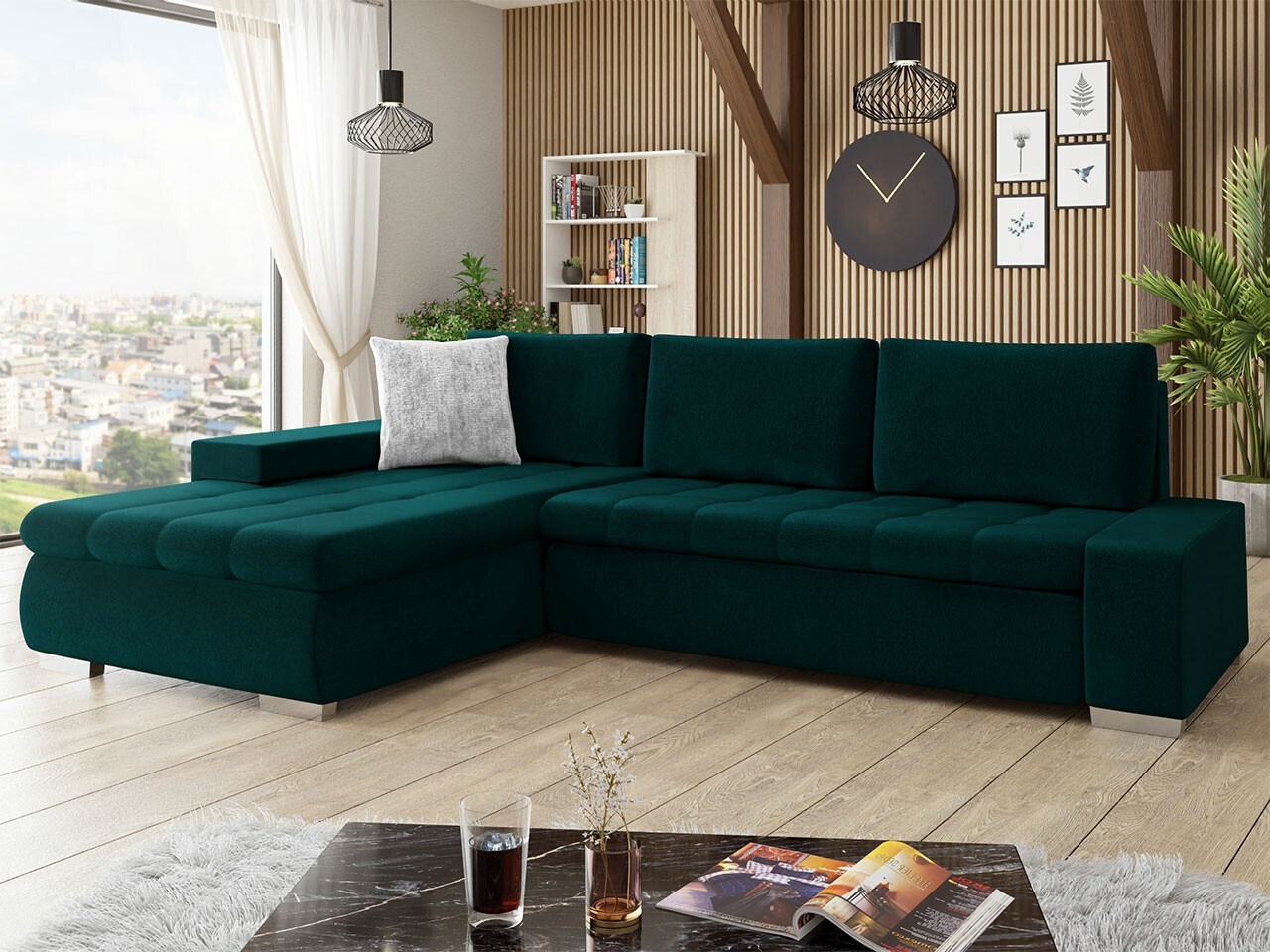 Hjørnesofa Comfivo 147 (Venus Velvet 2911 + Miu 2059)