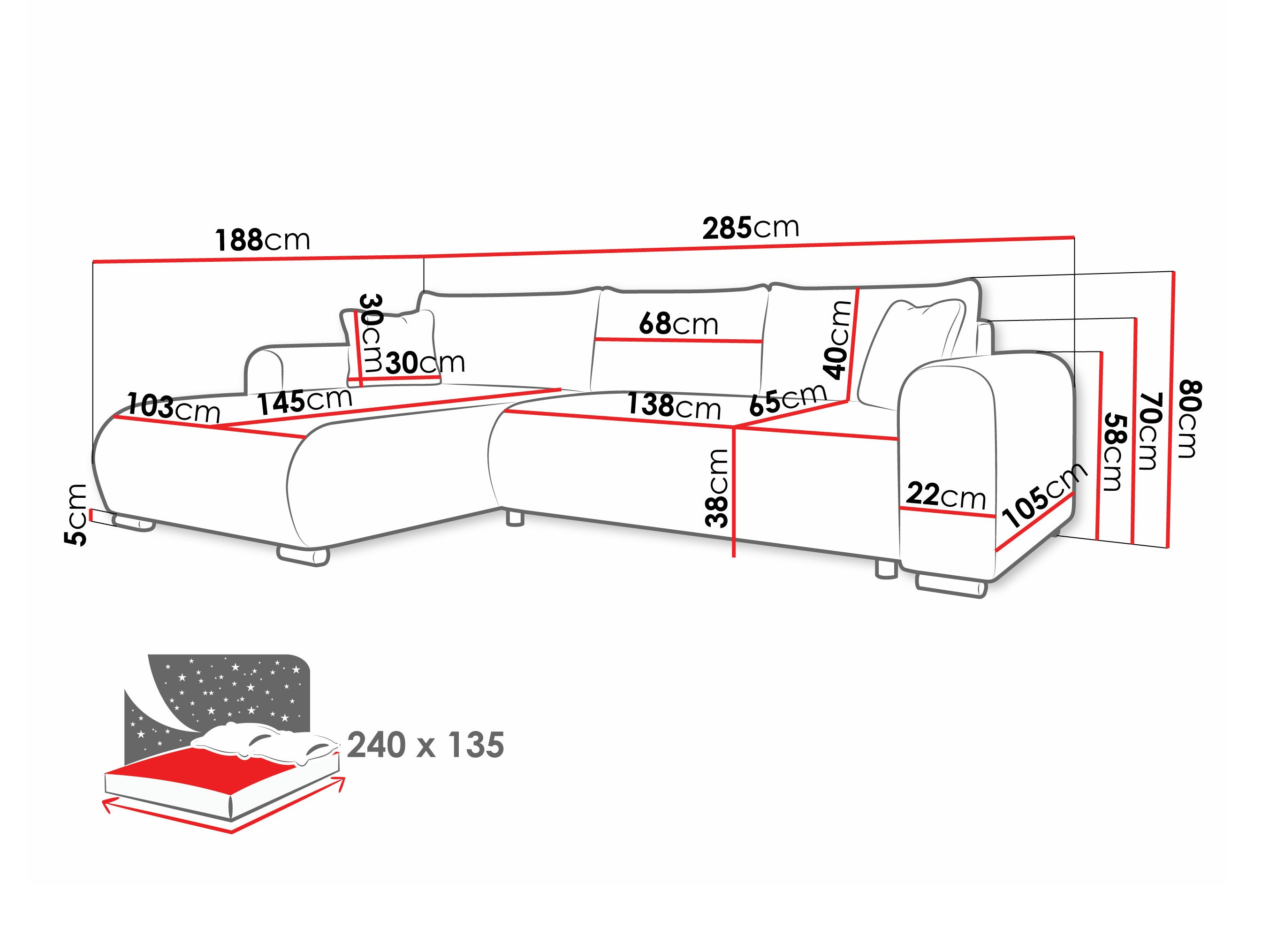 Hjørnesofa Comfivo 410 (Poso 100)