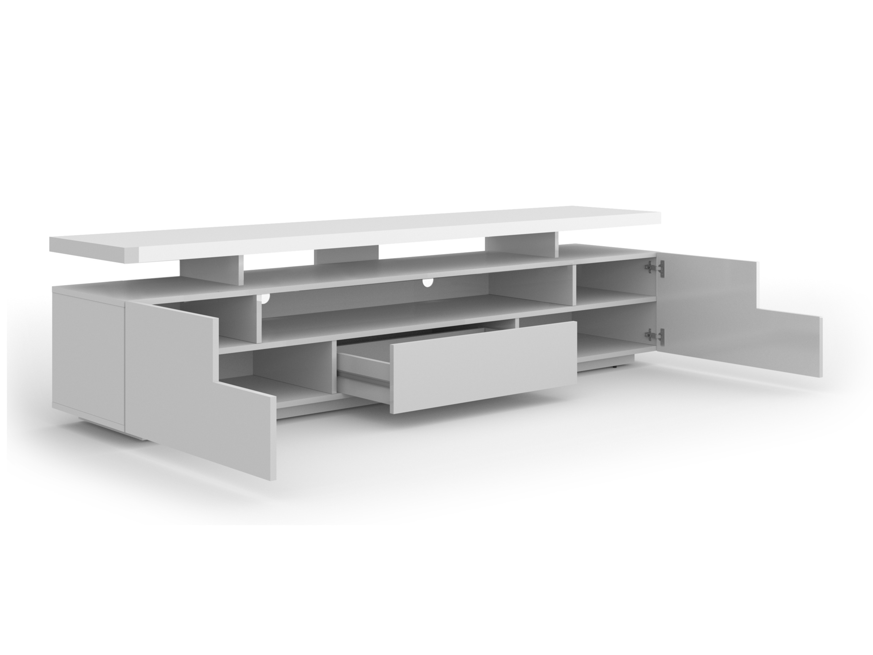 TV-bord Buffalo 175 (Glansfuld hvid)