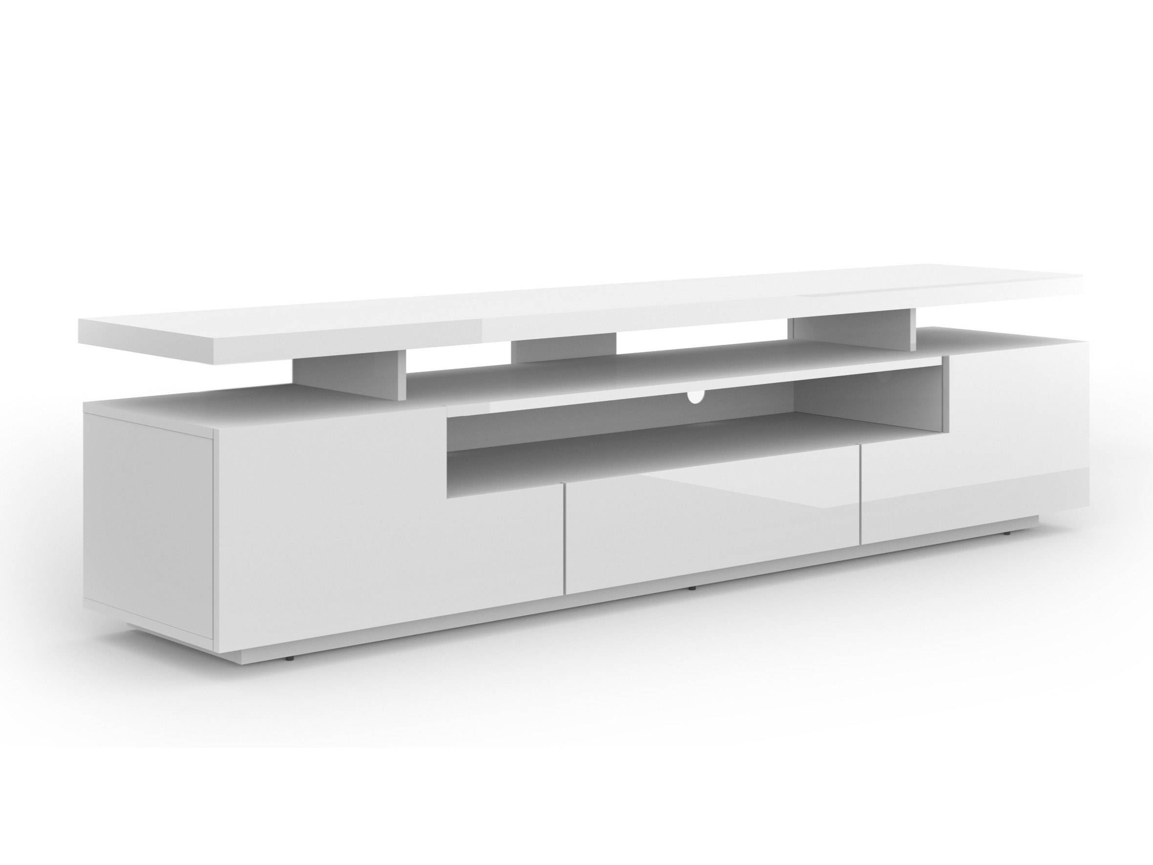 TV-bord Buffalo 175 (Glansfuld hvid)
