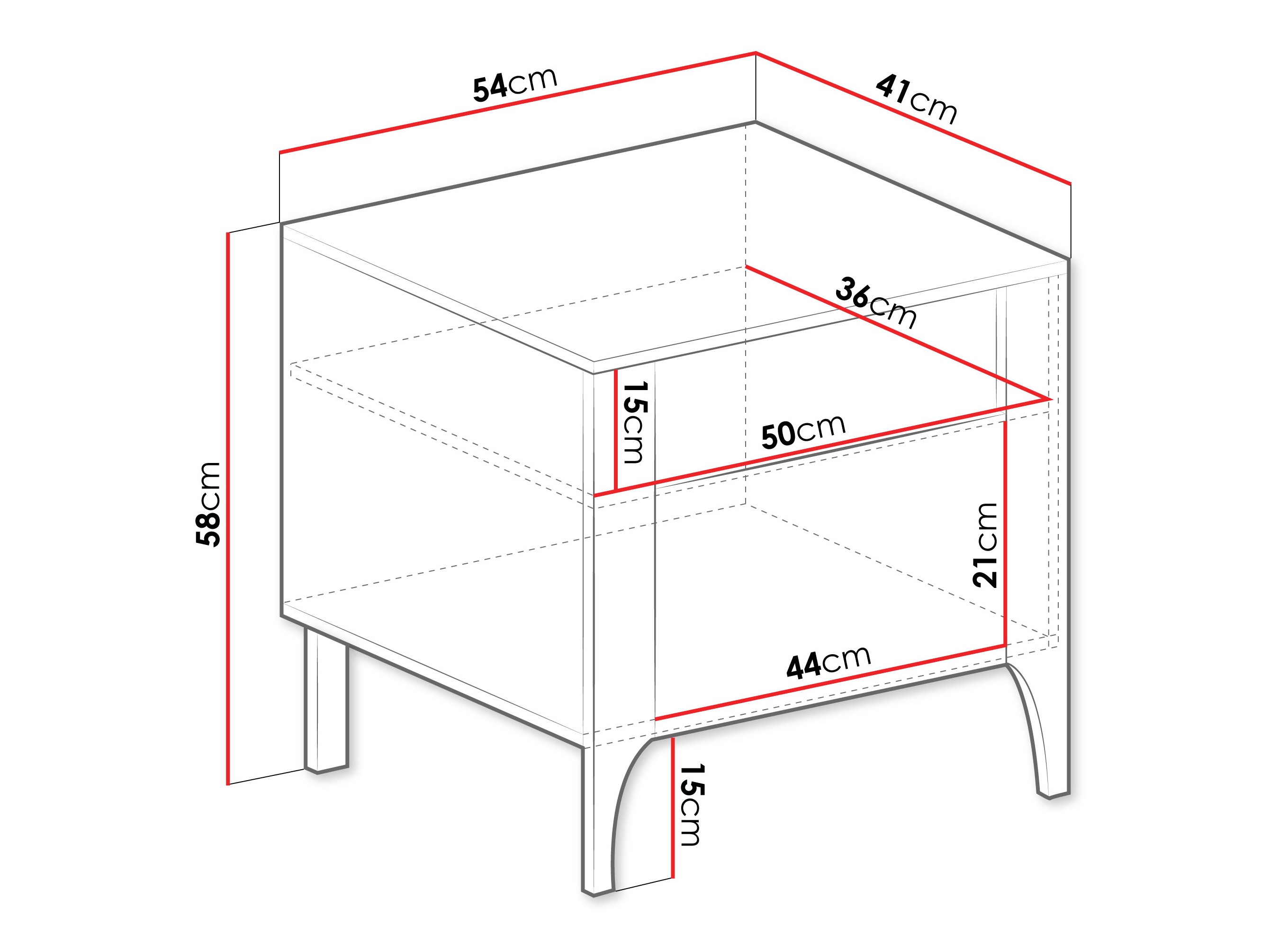 Sengebord Mavtoru 110 (Sort)