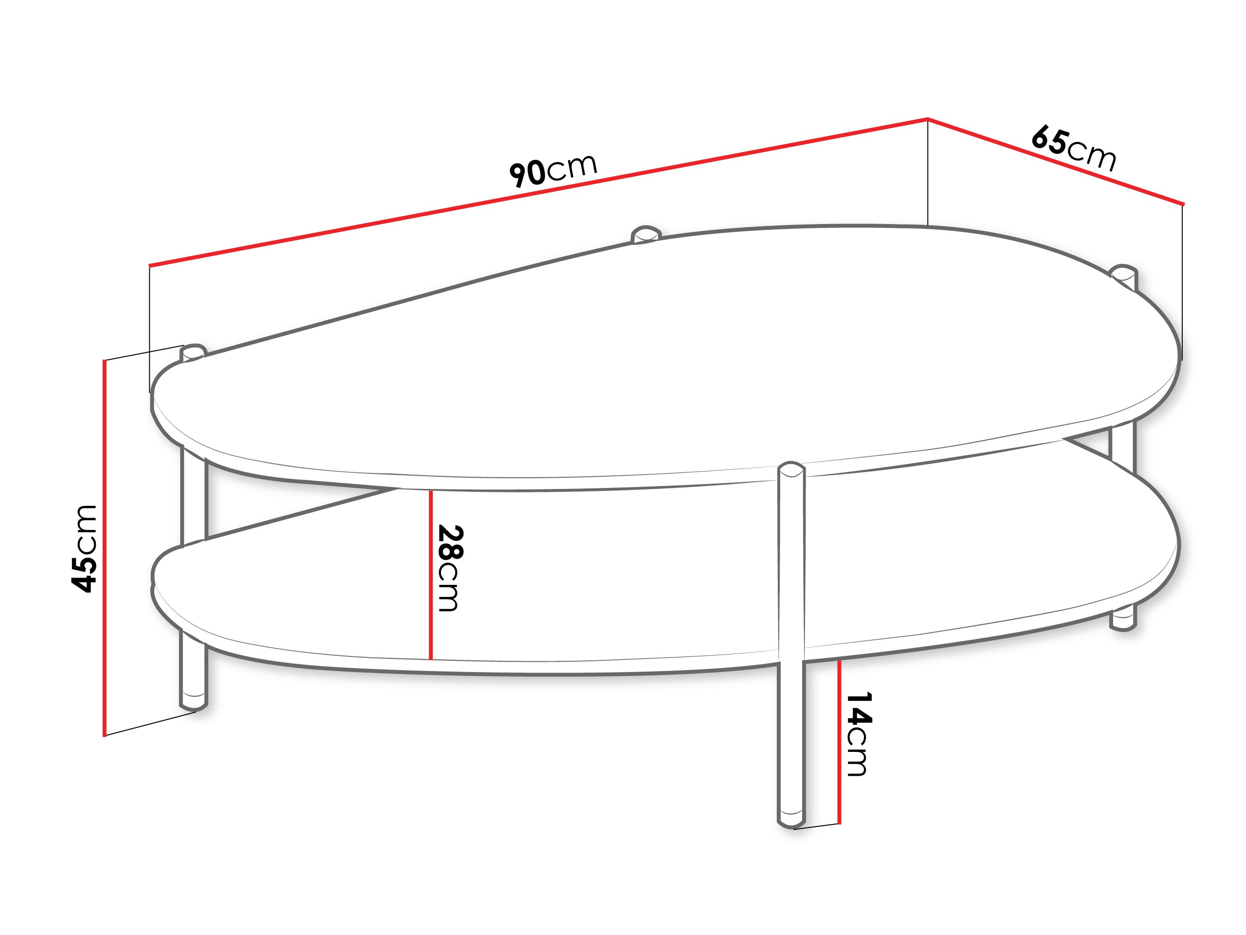 Sofabord Mavtoru 109 (Sort)