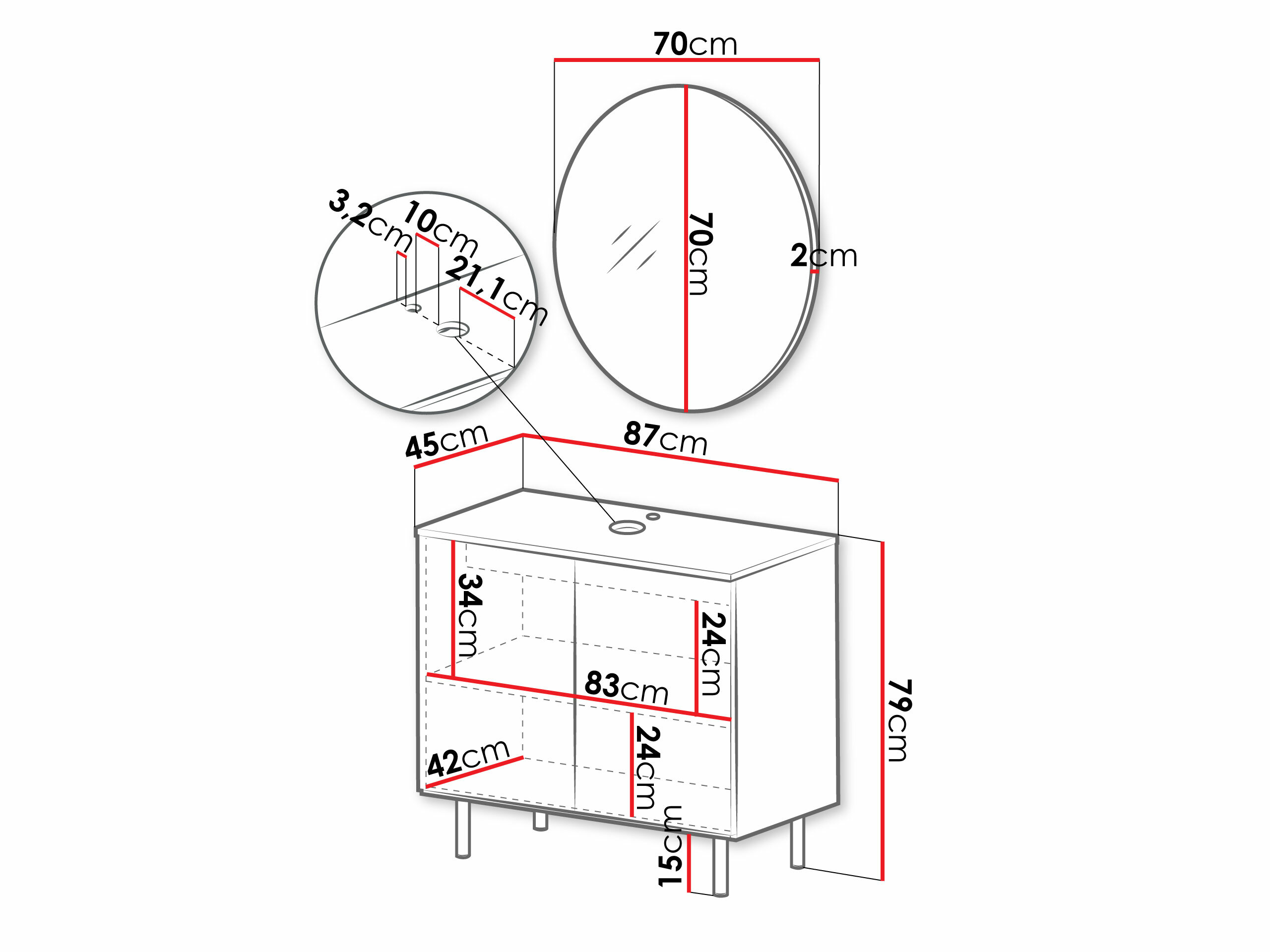 Badeværelsessæt Decus I (Kashmir)