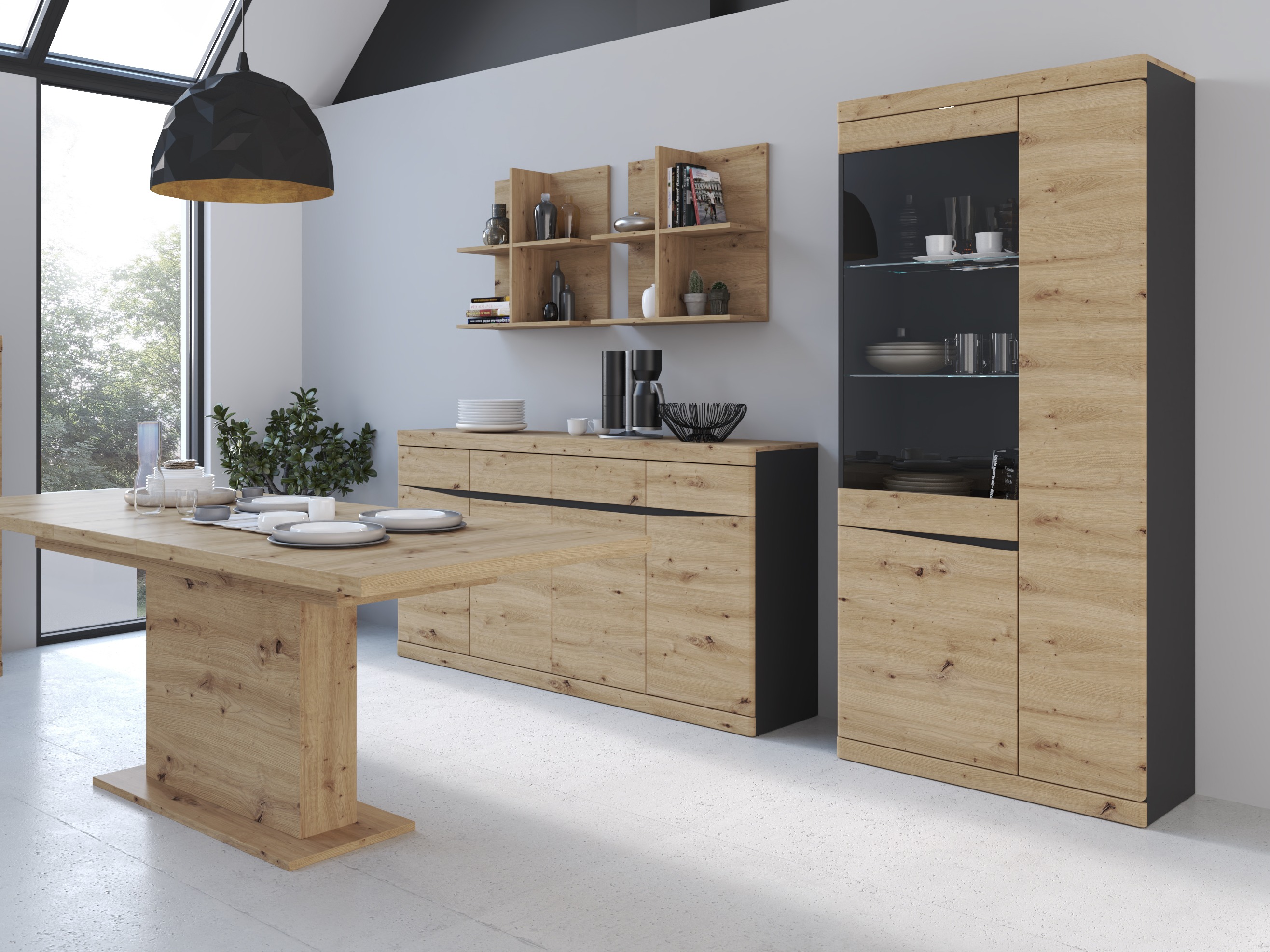 Reol Venlori 128 (Antracit + Artisan eg)