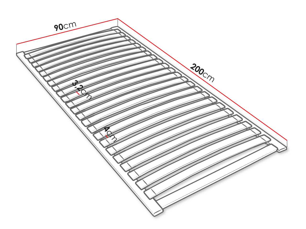 Lameller til sengen Dayton 118