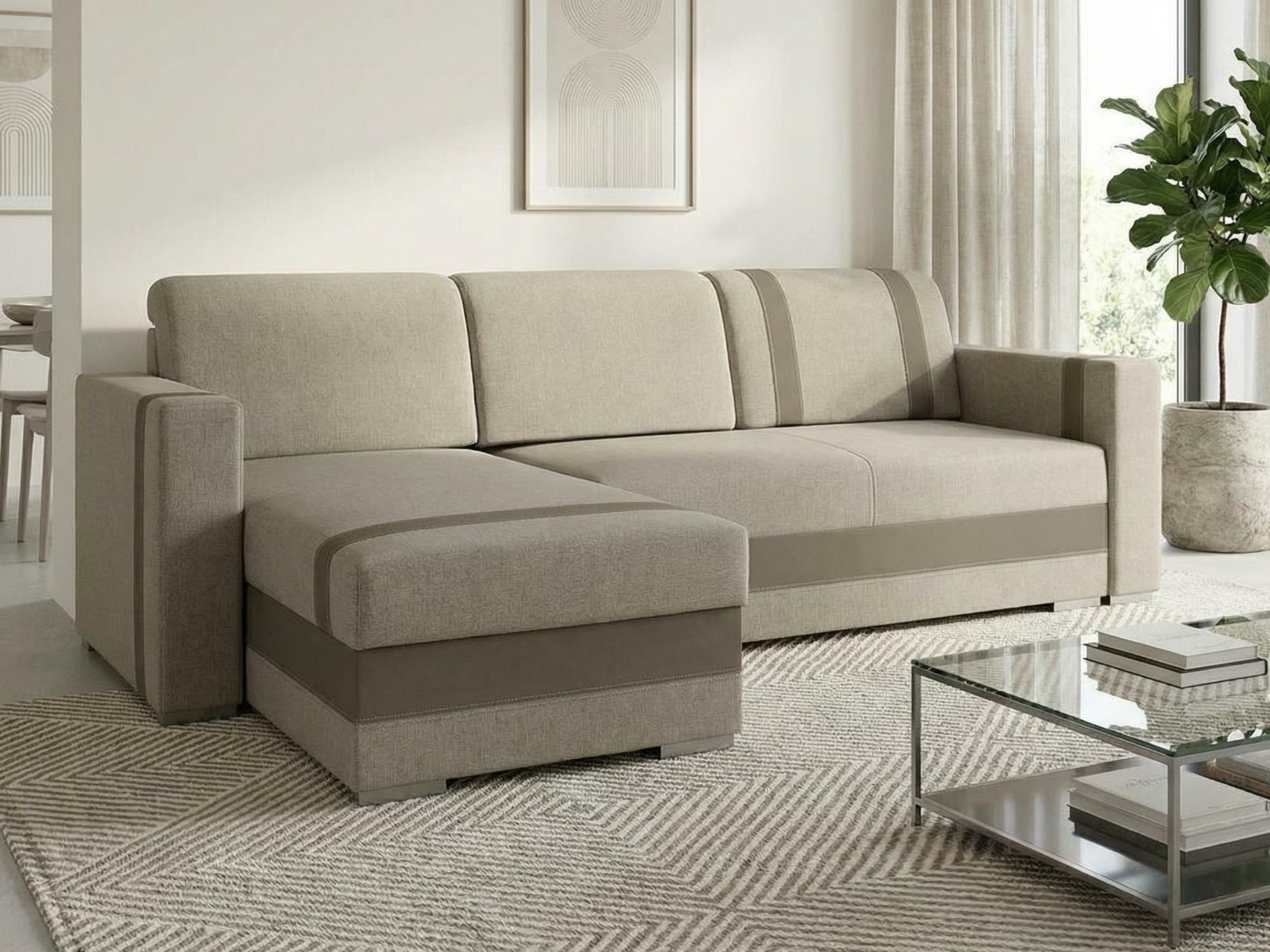 Hjørnesofa Edinburg 101 (Inari 26 + Cayenne 06)