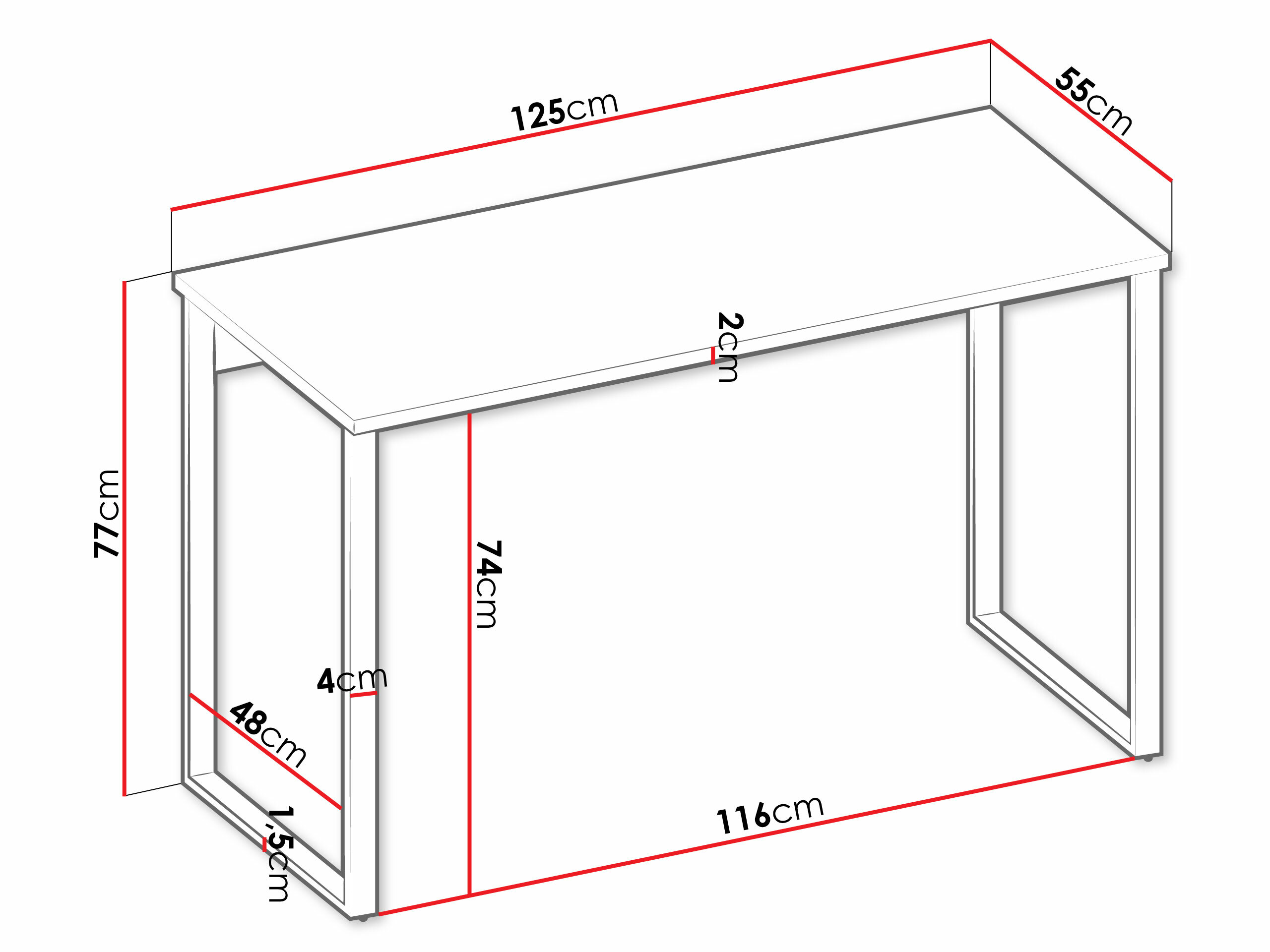 Skrivebord Tivseva 107