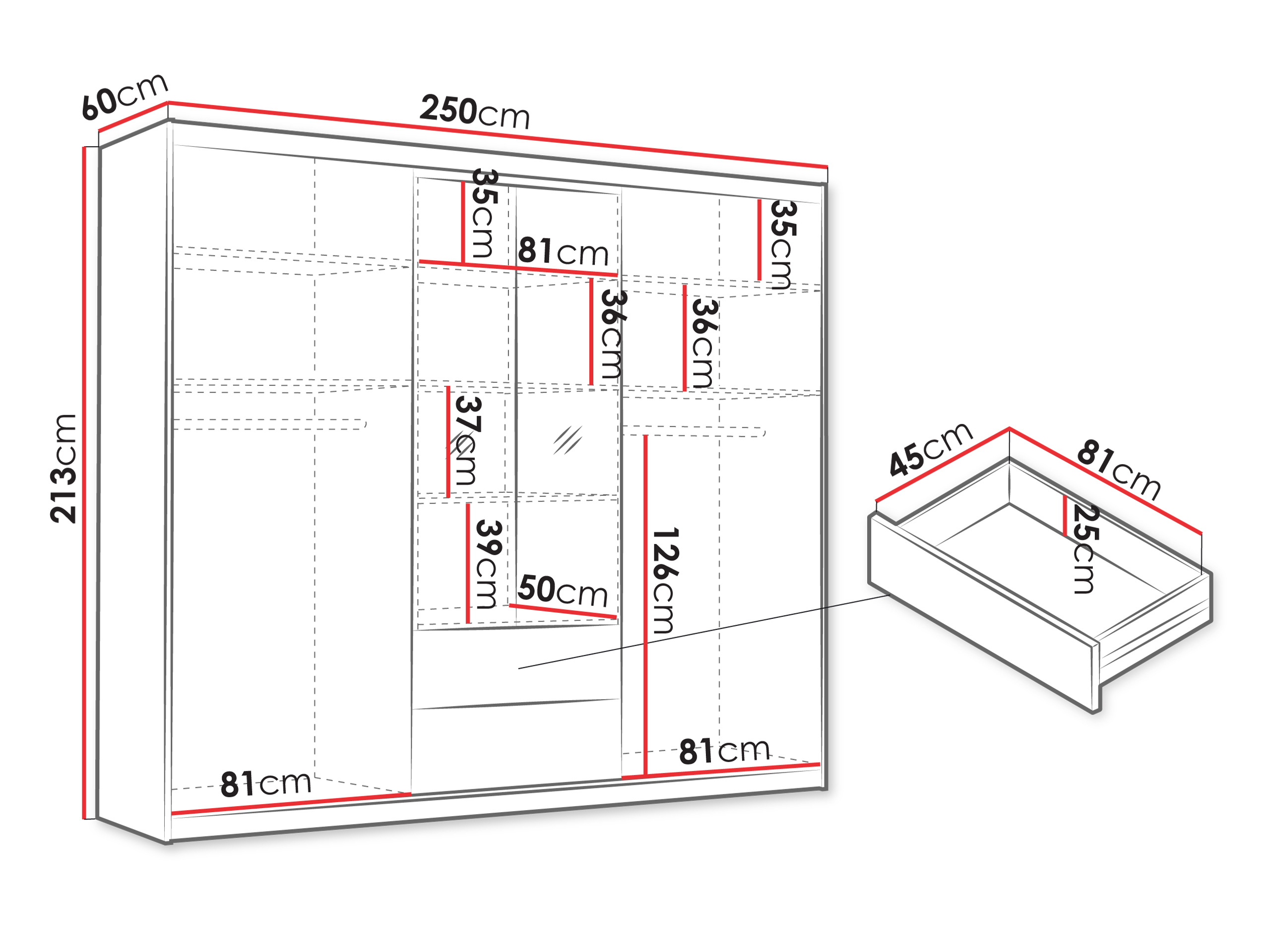 Garderobeskab Honolulu 247