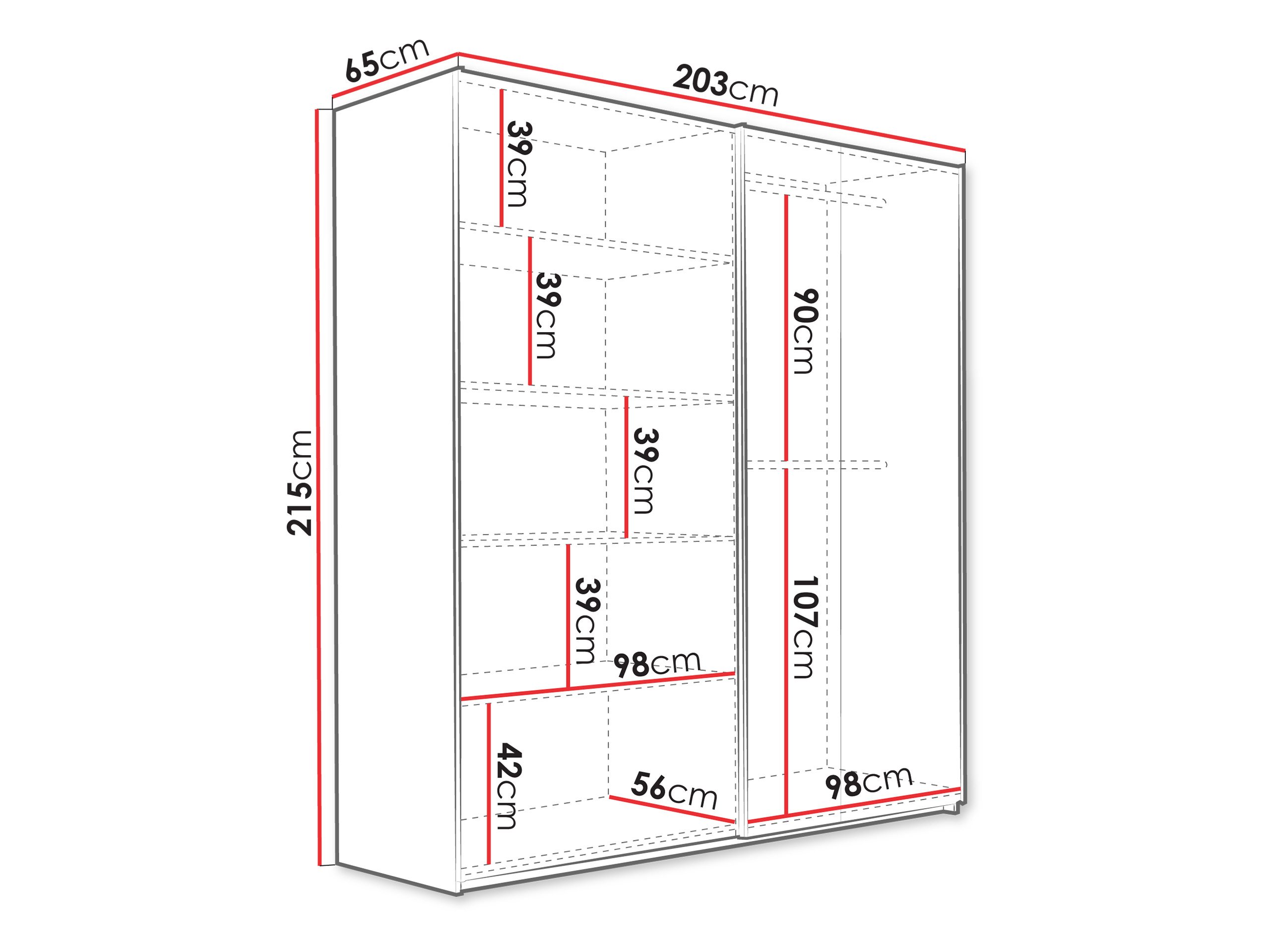 Garderobeskab Honolulu 249