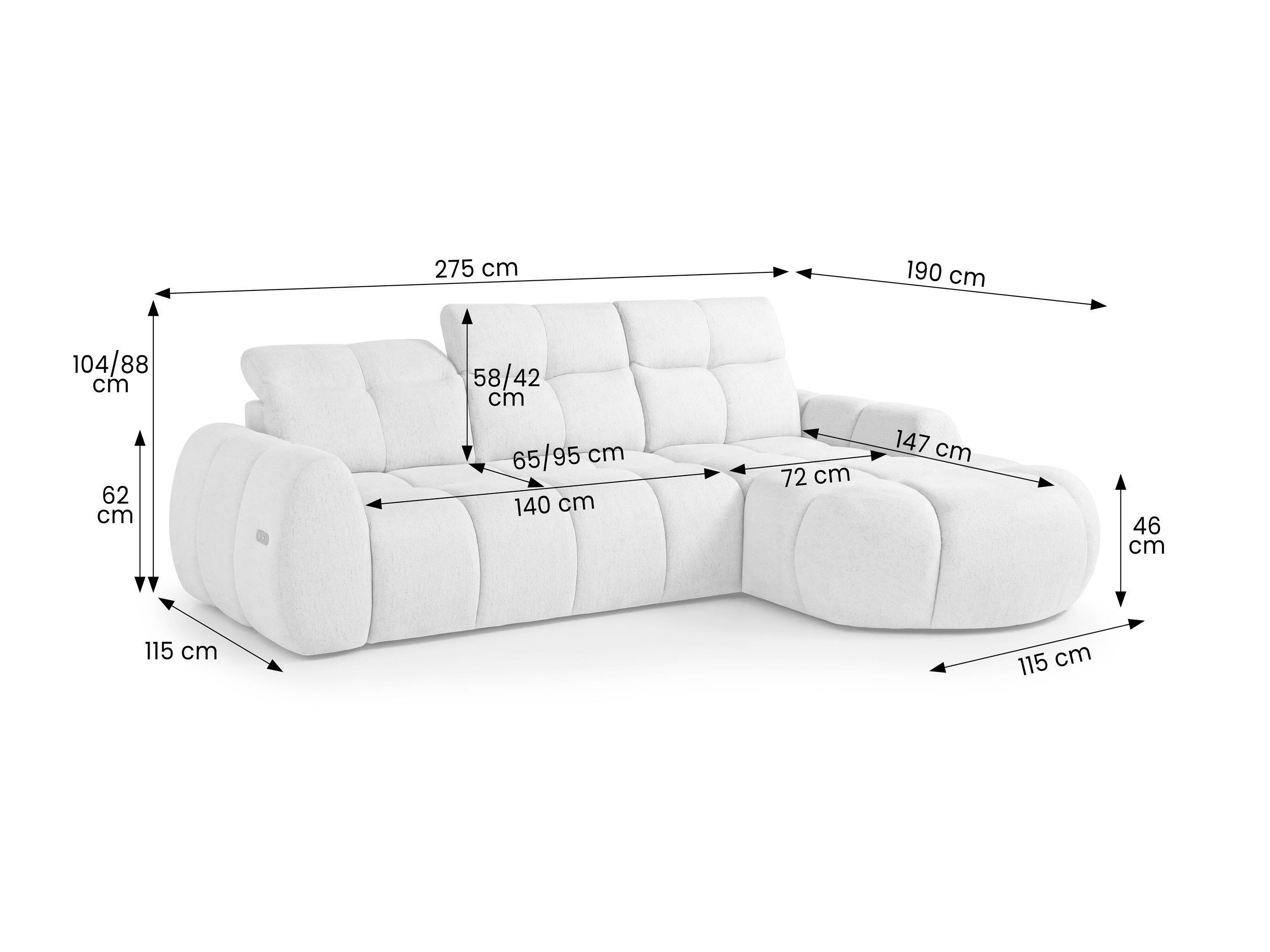 Hjørnesofa Margate 137 (Raven 28)