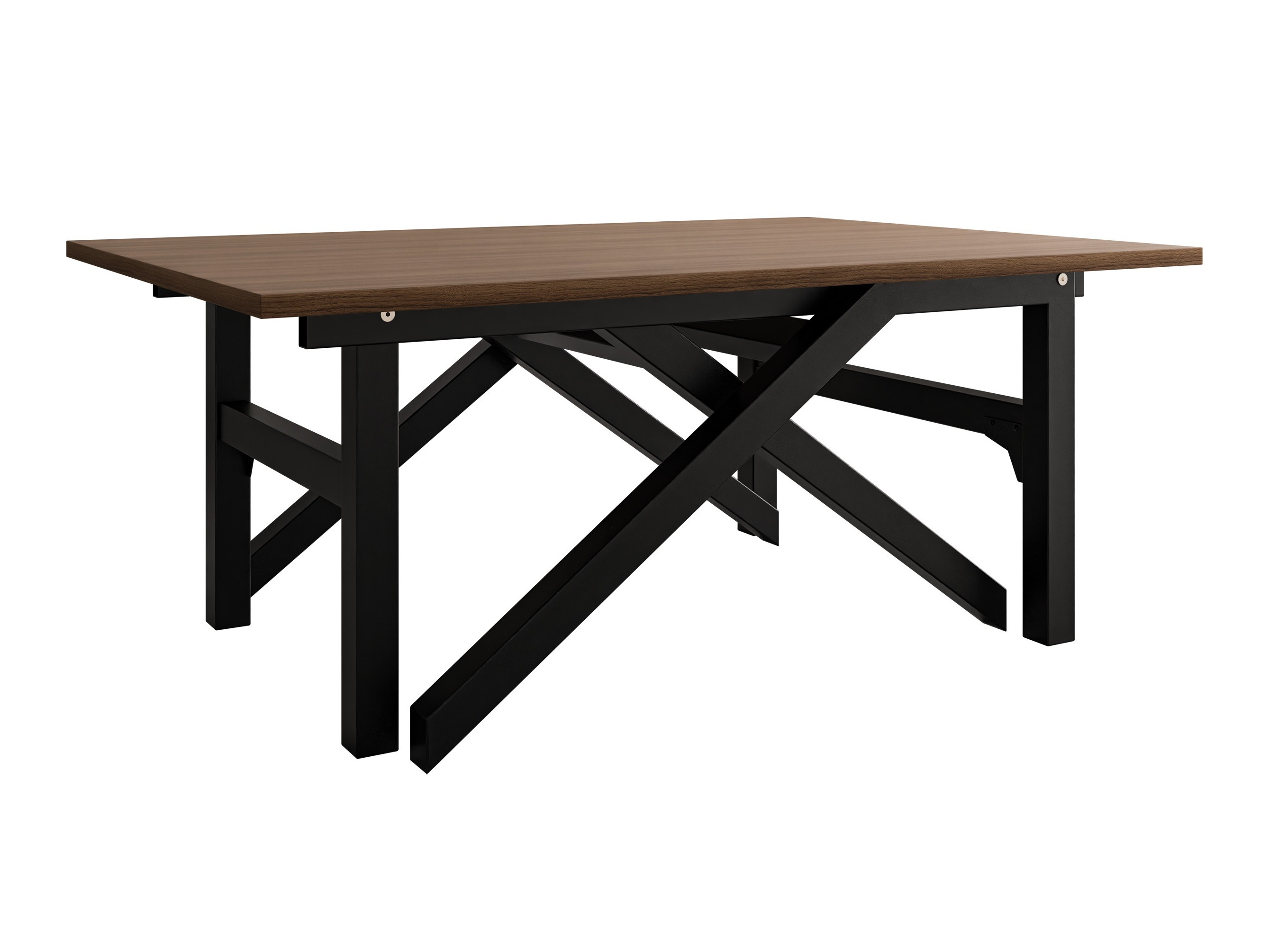 Transformer sofabord Oswego 151 (Valnød + Sort)