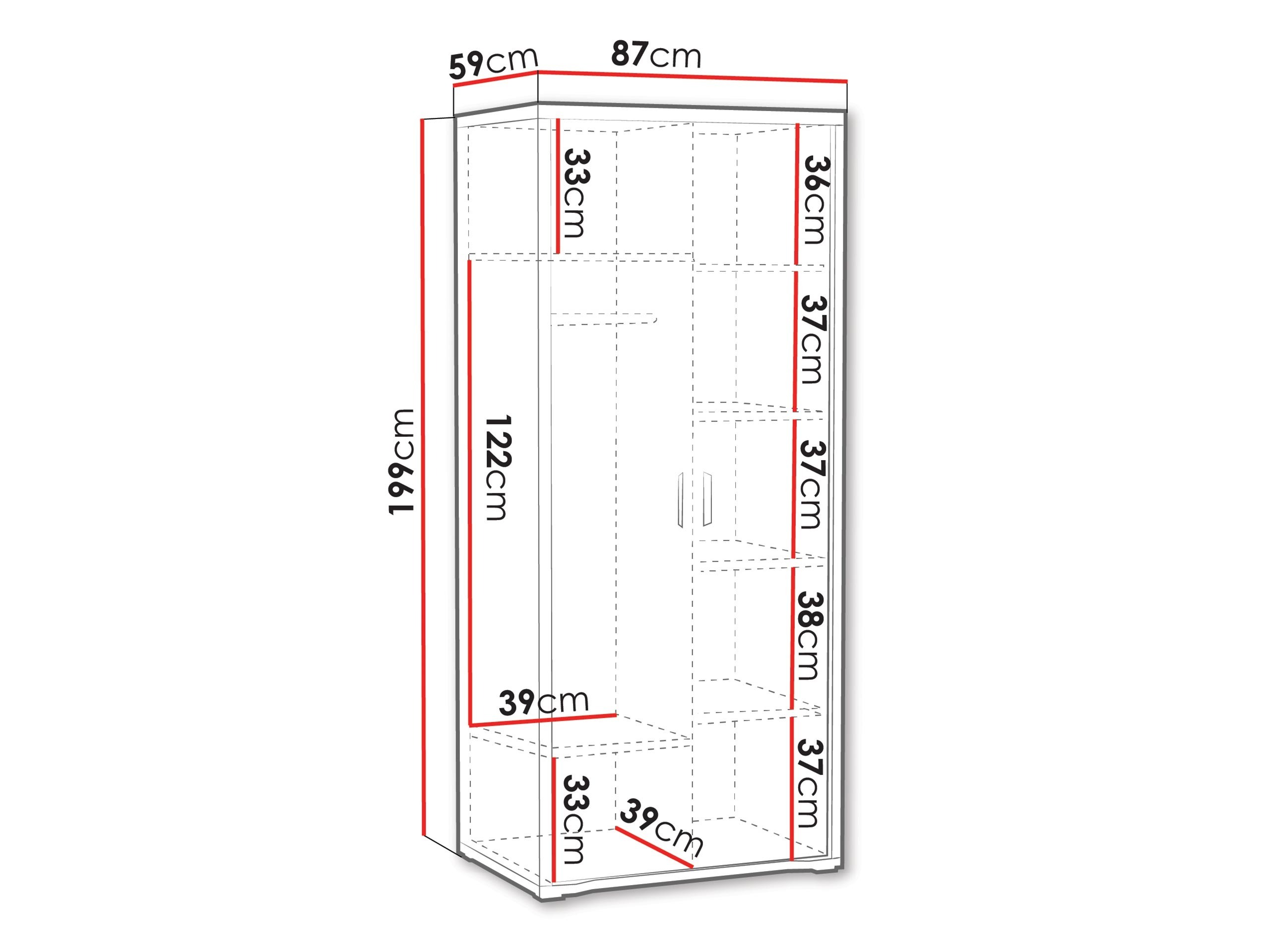 Garderobeskab Elisale 107