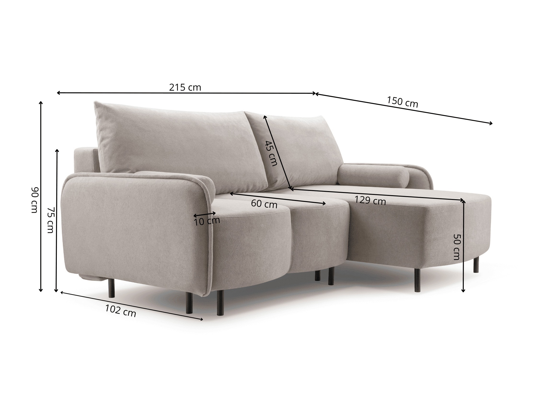 Hjørnesofa Lufkin 157 (Gerra 65)