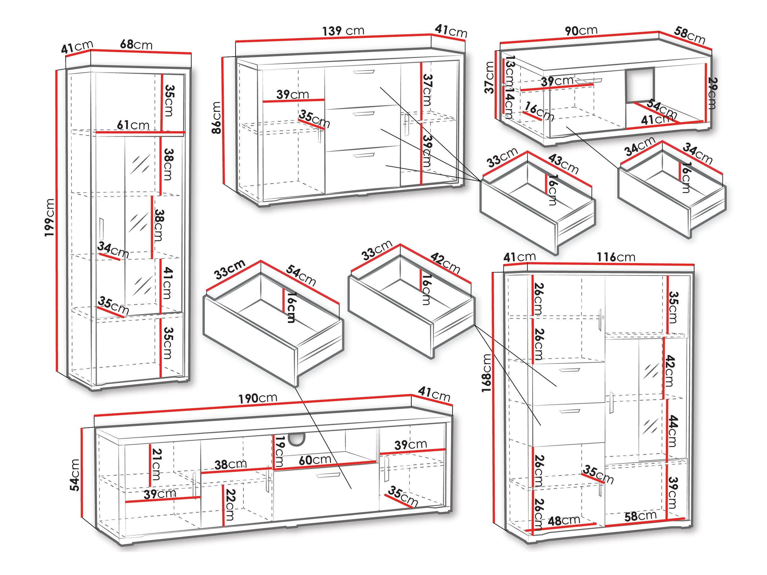Stuemøbelsæt Elisale 110