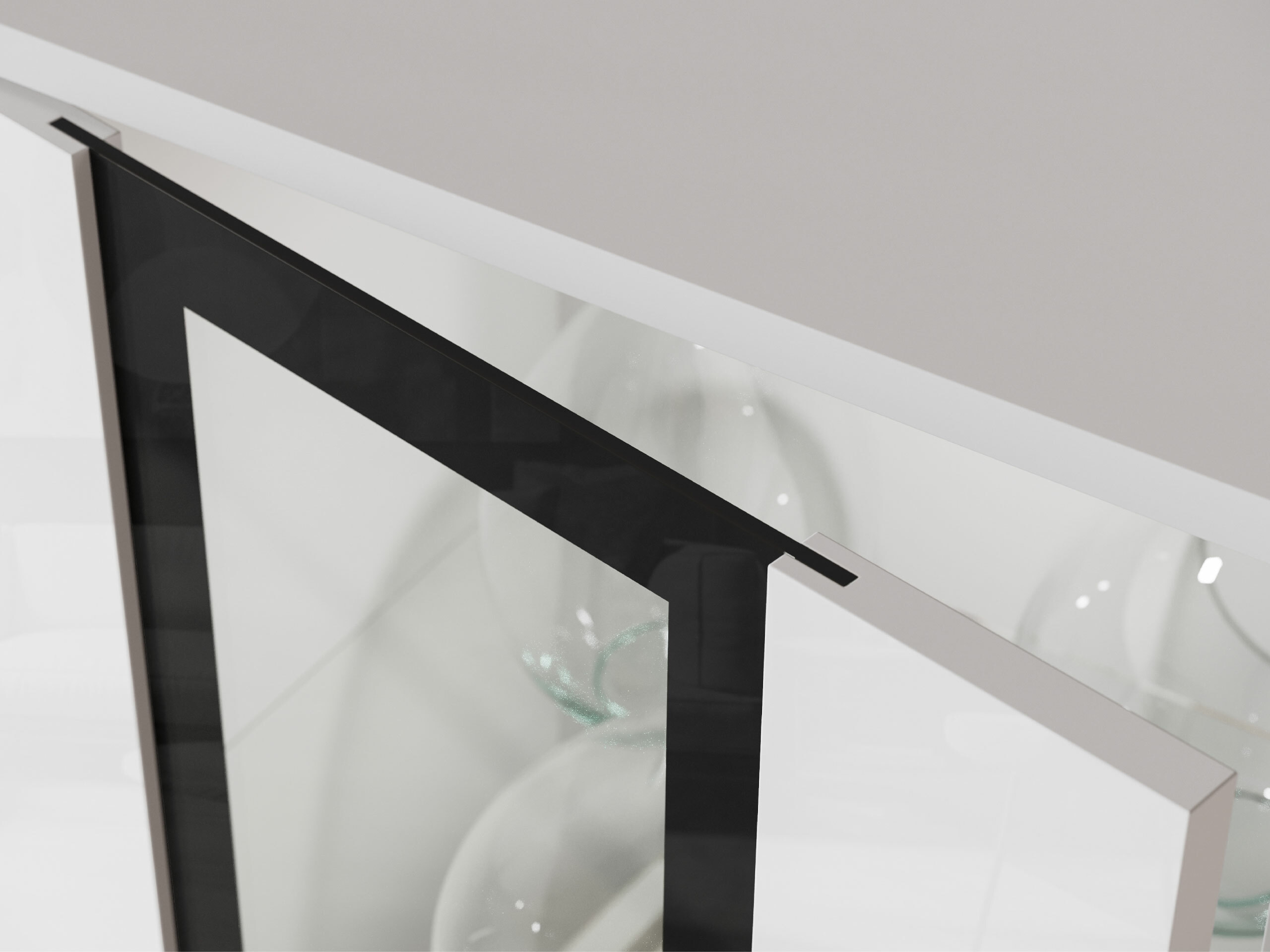 Stuemøbelsæt Torcame 103 (Hvid + Glansfuld hvid)