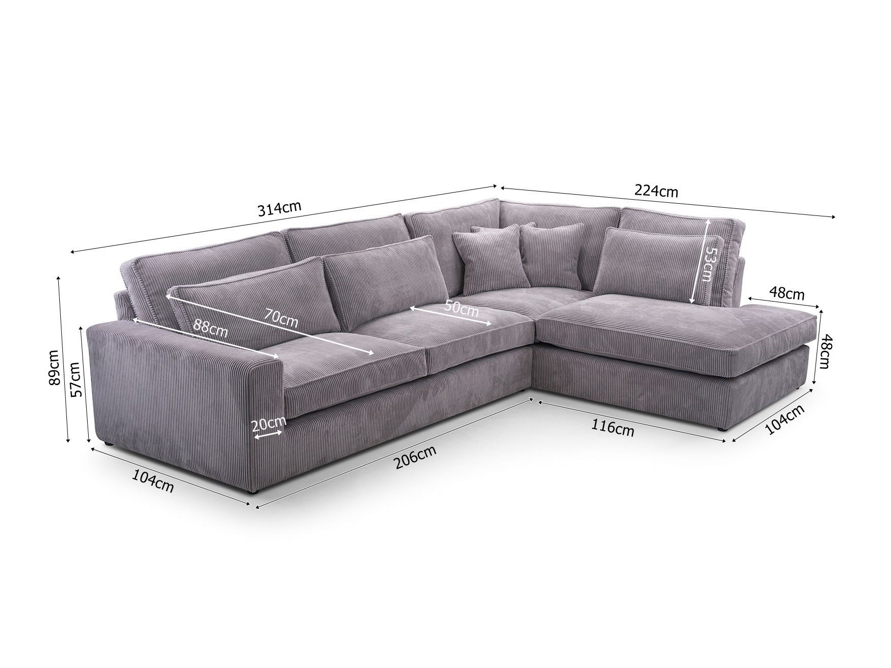 Hjørnesofa Somava 100 (Lincoln 86)