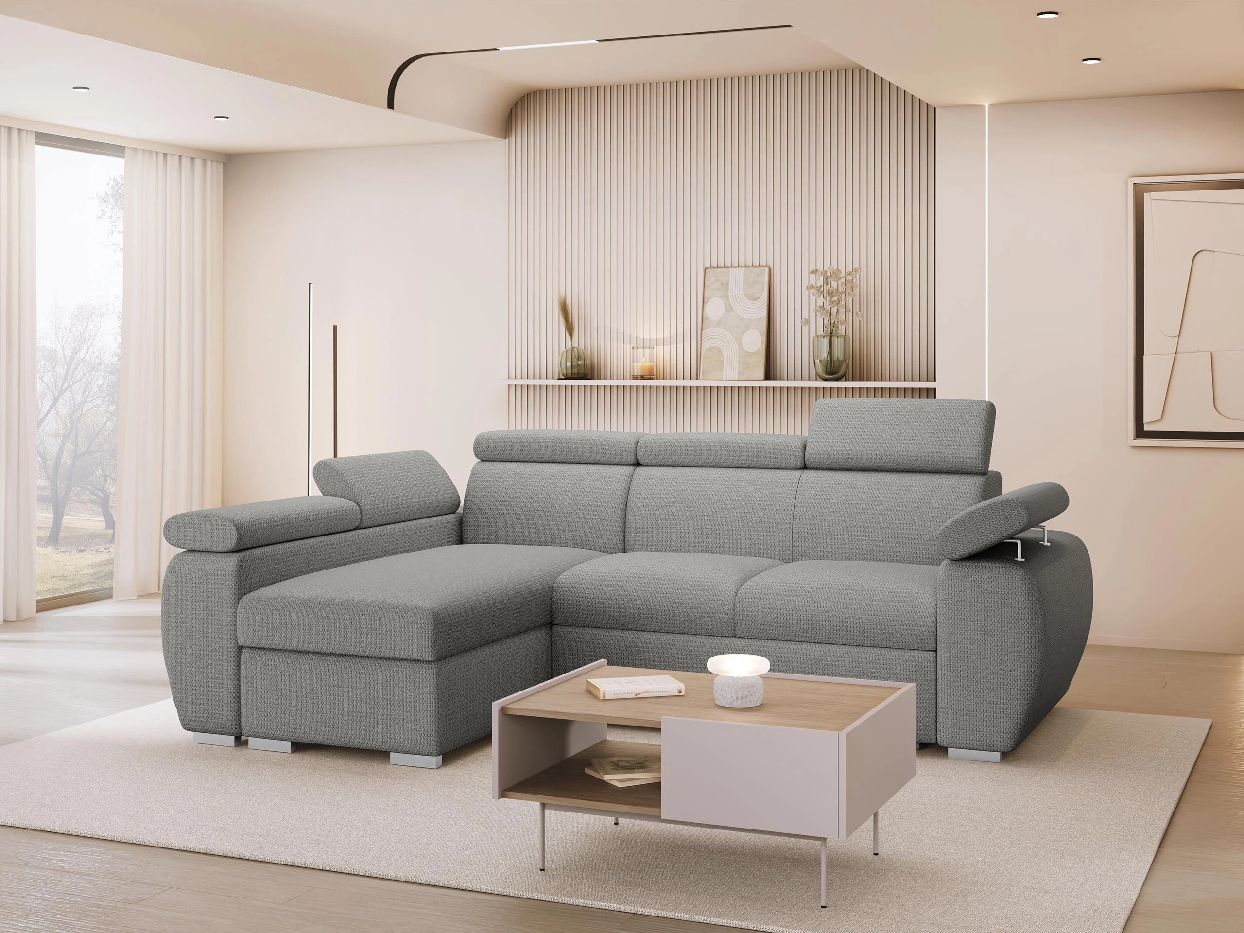 Hjørnesofa Columbus 132 (Aragon 90)