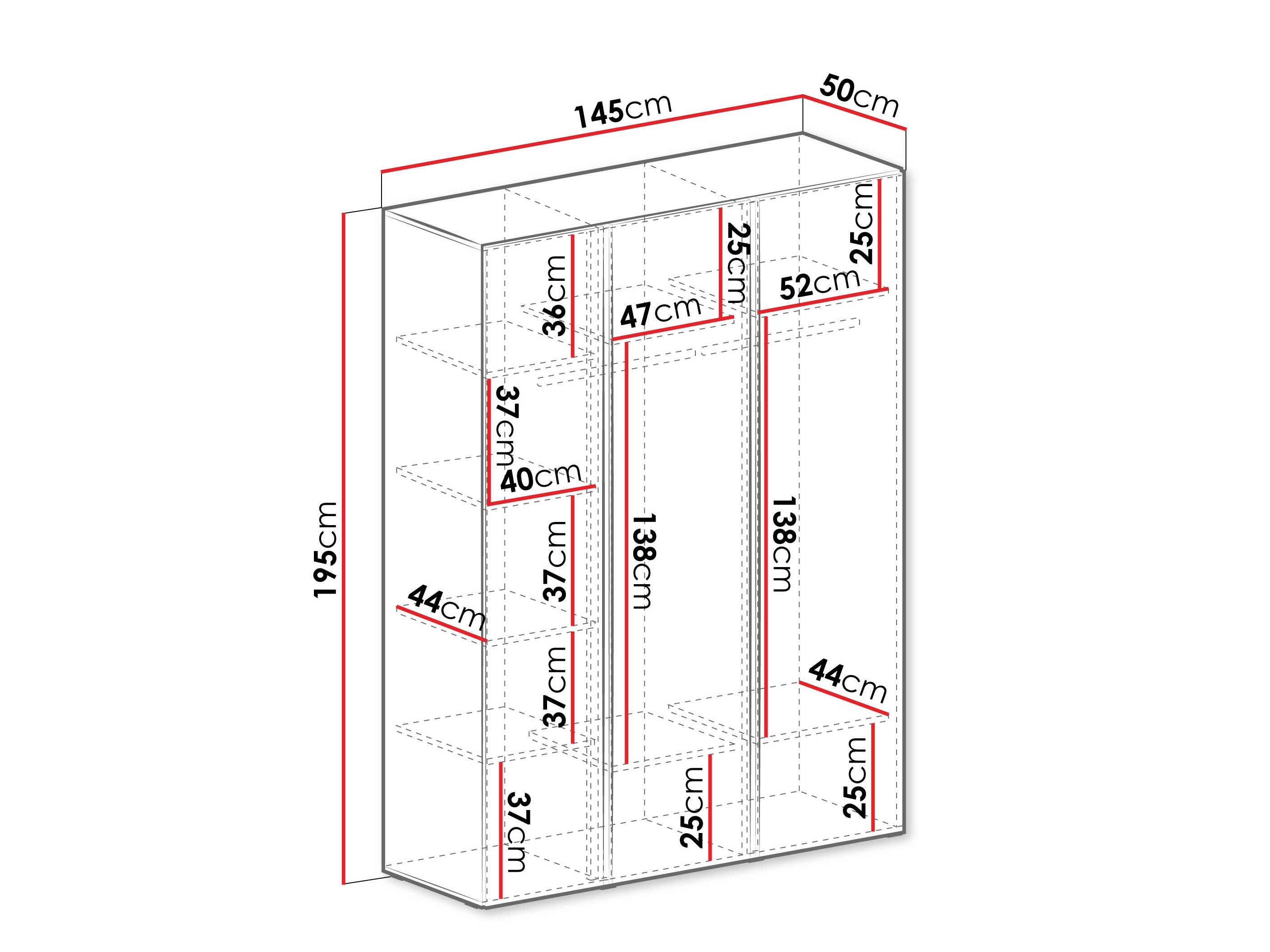 Garderobeskab Fiosono 100 (Eukalyptus + Egetræ)