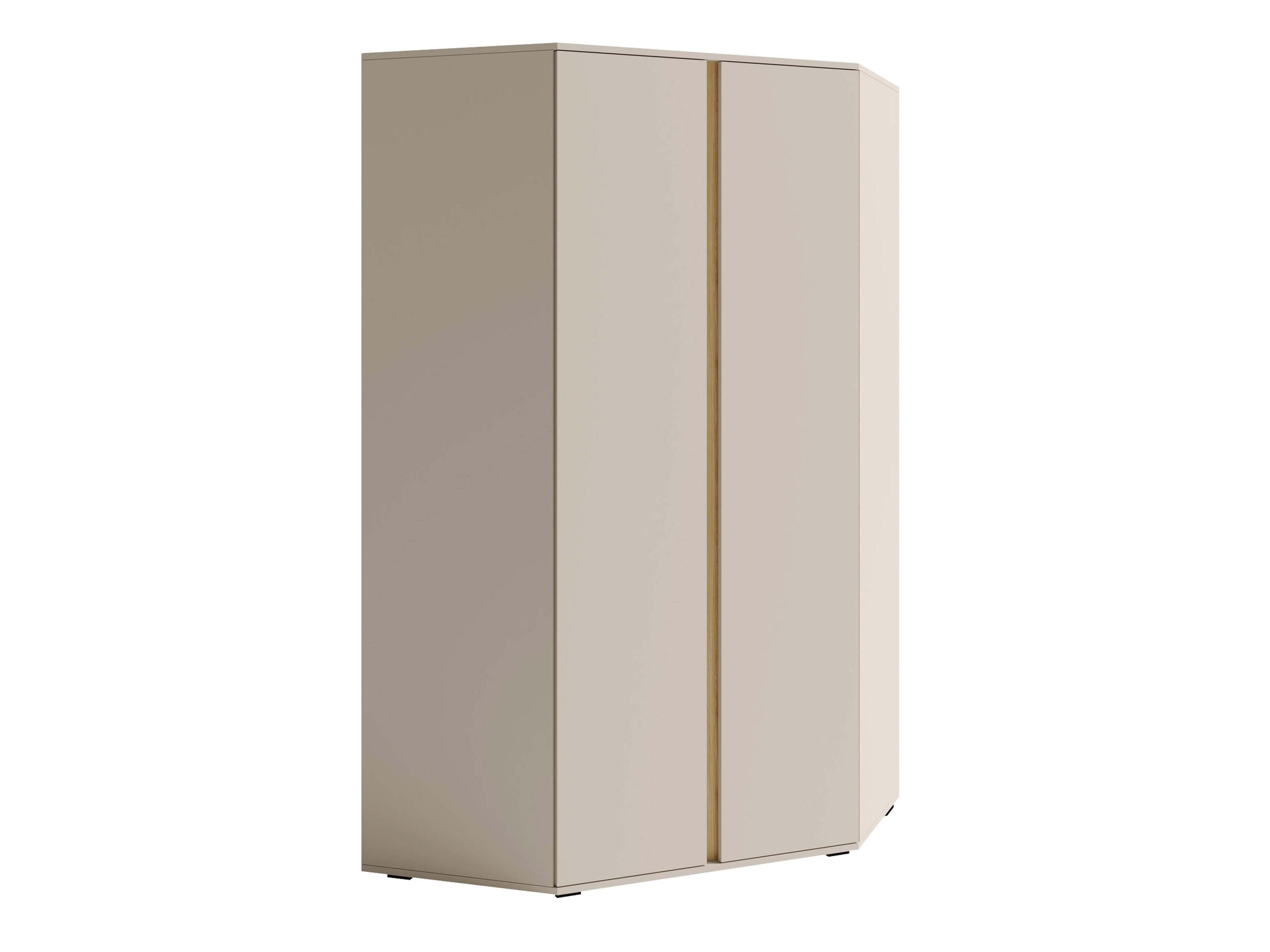 Hjørnegarderob Fiosono 101 (Beige + Lys eg)