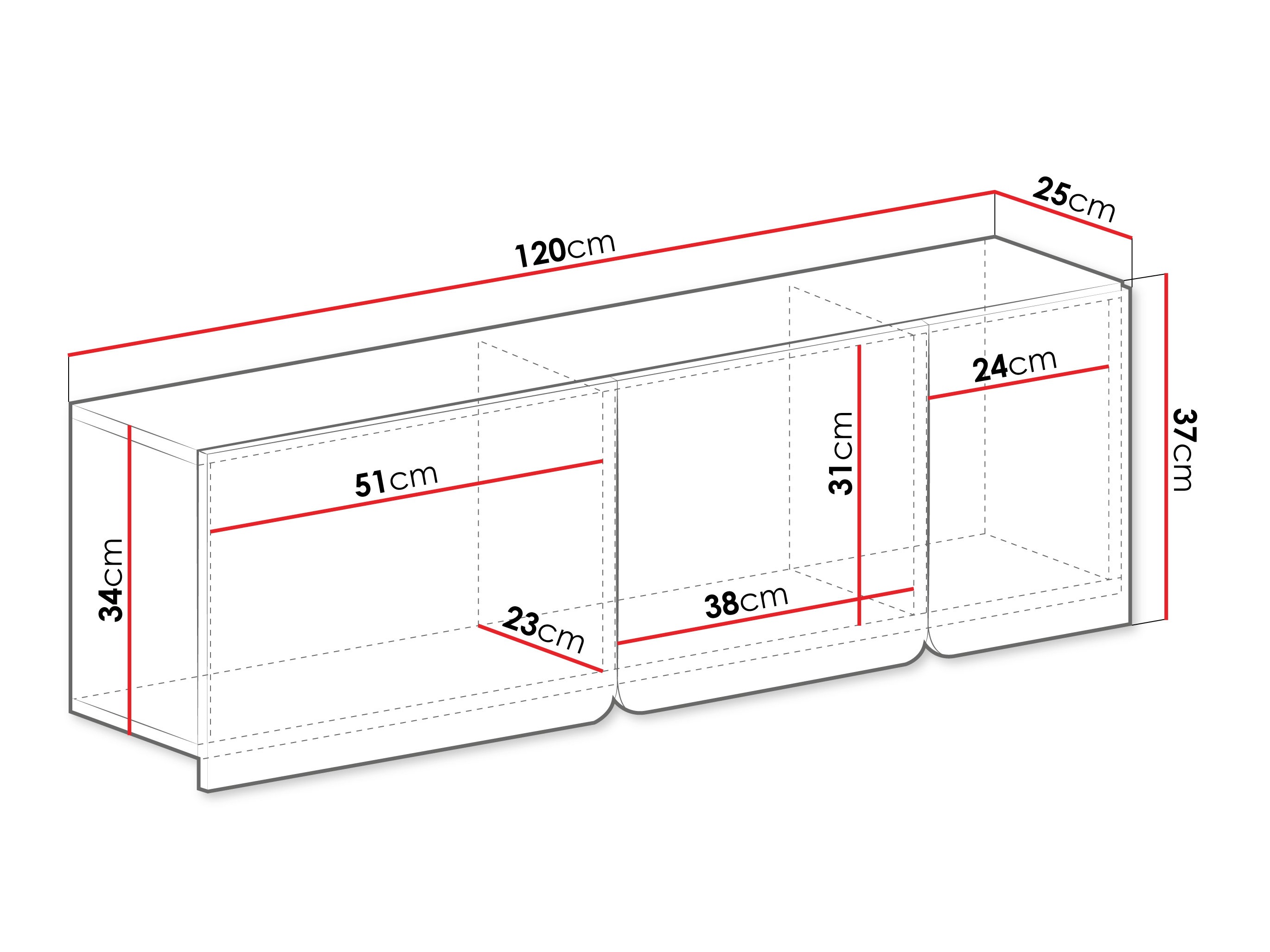 Vægskab Fiosono 111 (Eukalyptus + Egetræ)