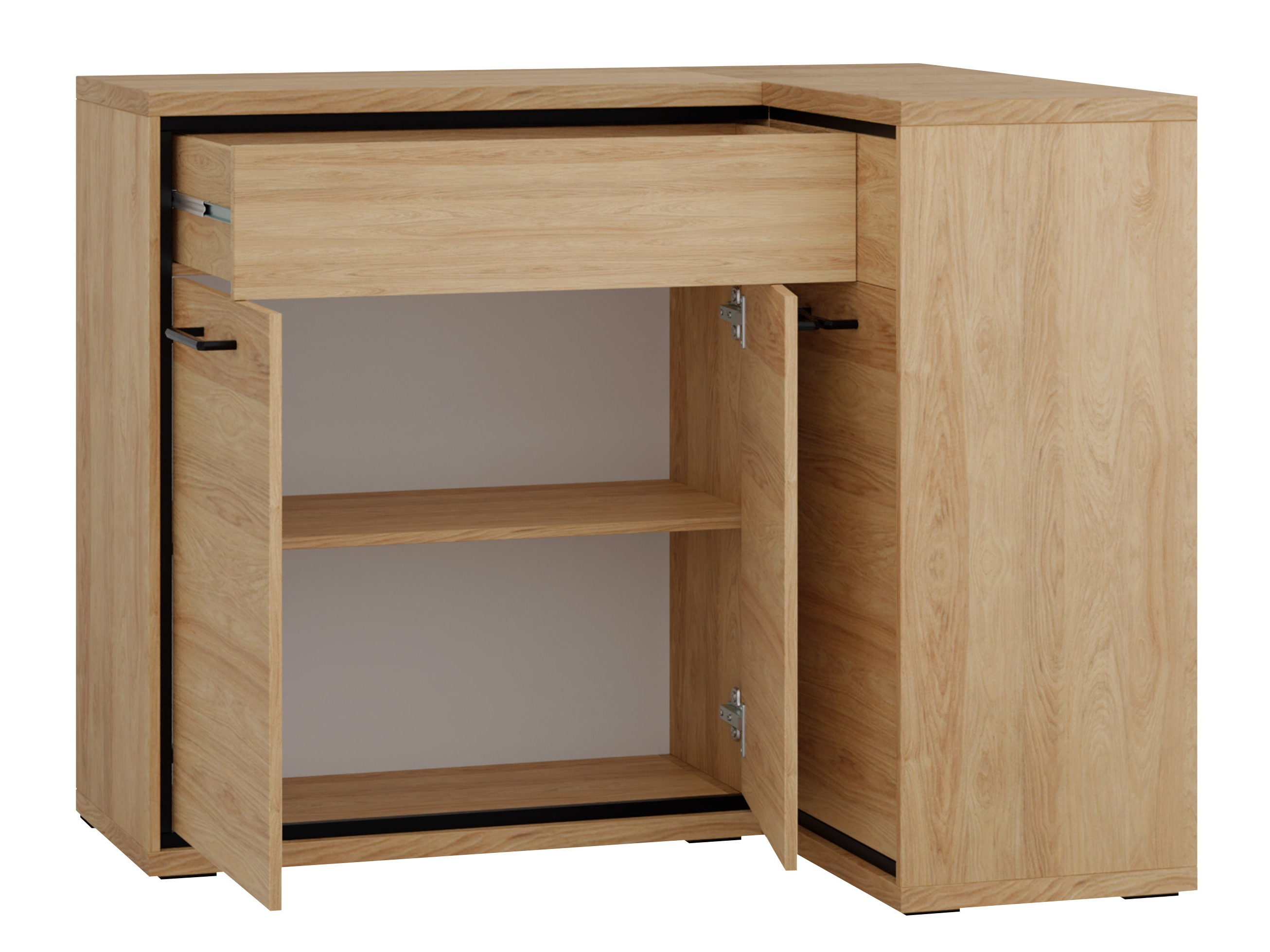 Hjørne kommode Etrmoni 106 (Lyst træ)