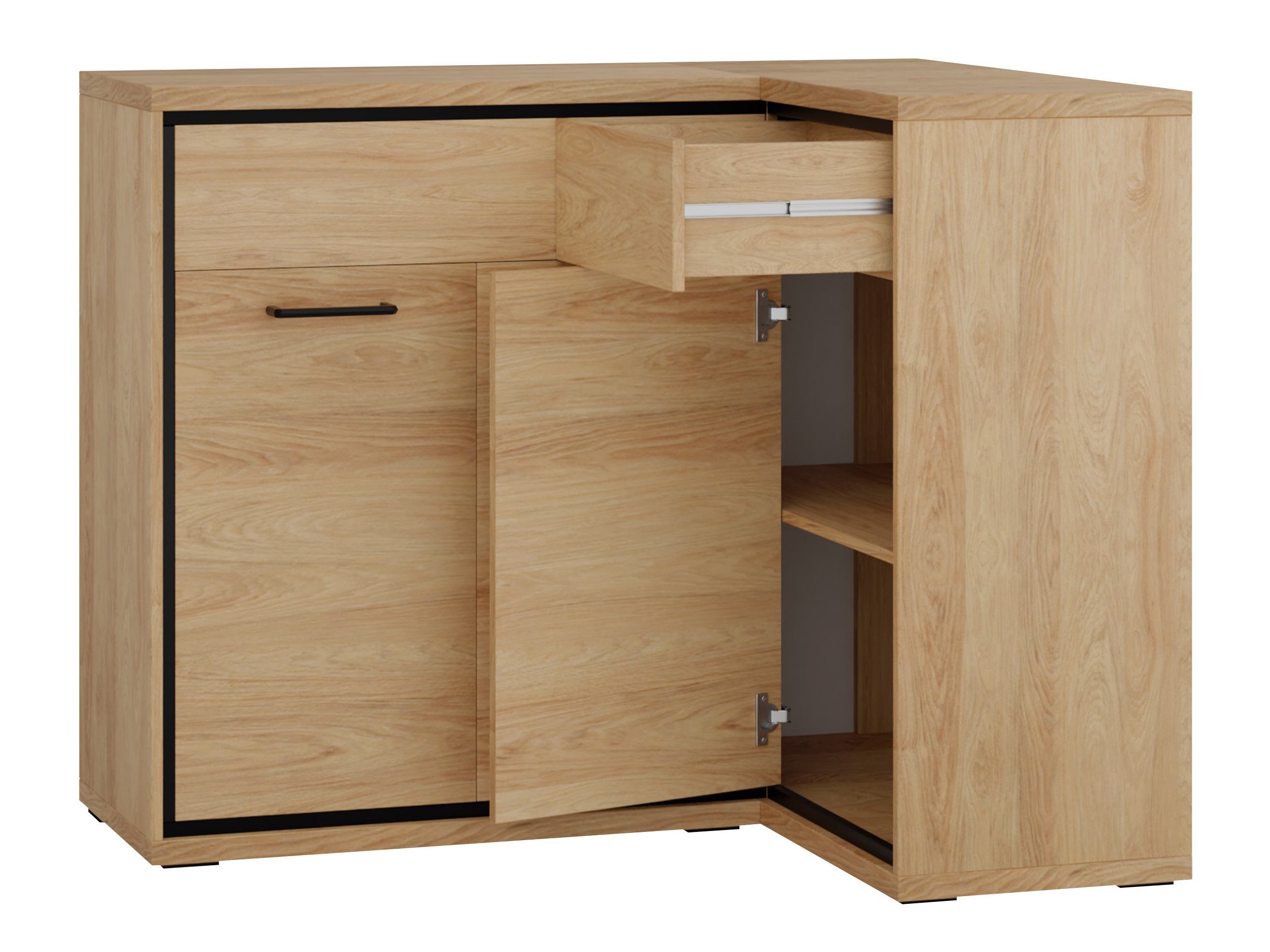 Hjørne kommode Etrmoni 106 (Lyst træ)