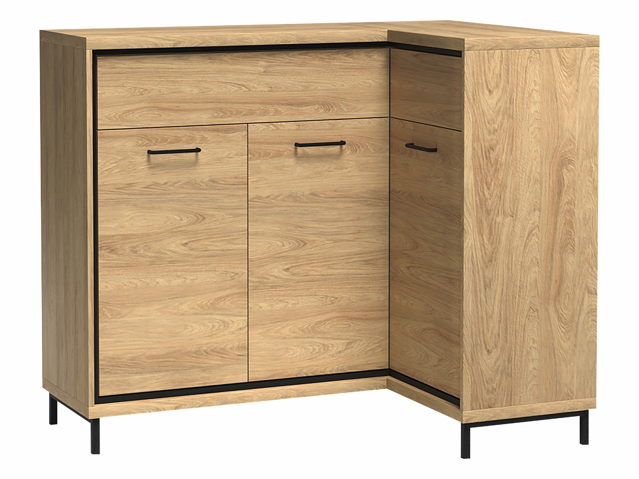 Hjørne kommode Etrmoni 106 (Lyst træ)