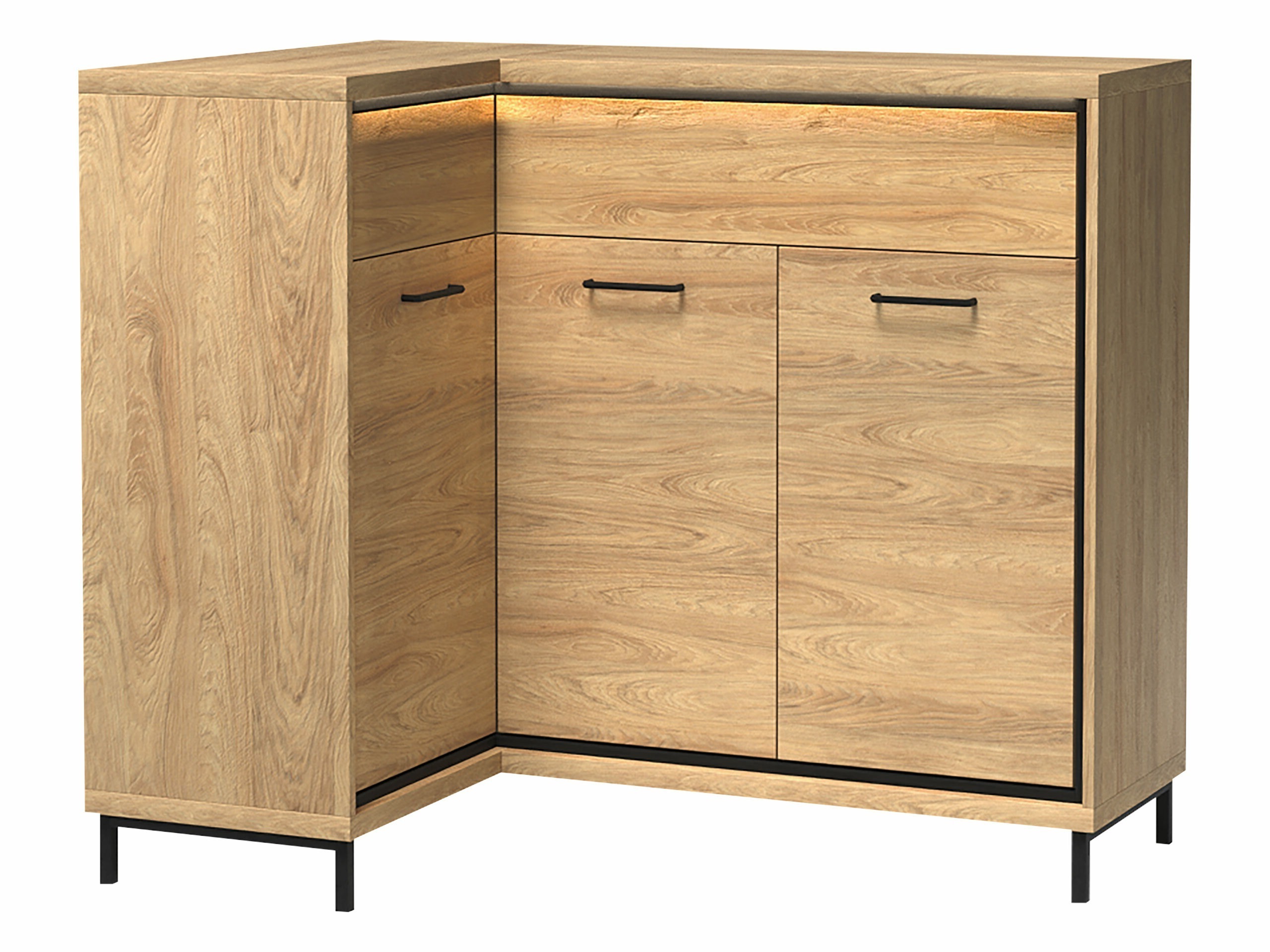 Hjørne kommode Etrmoni 121 (Lyst træ)