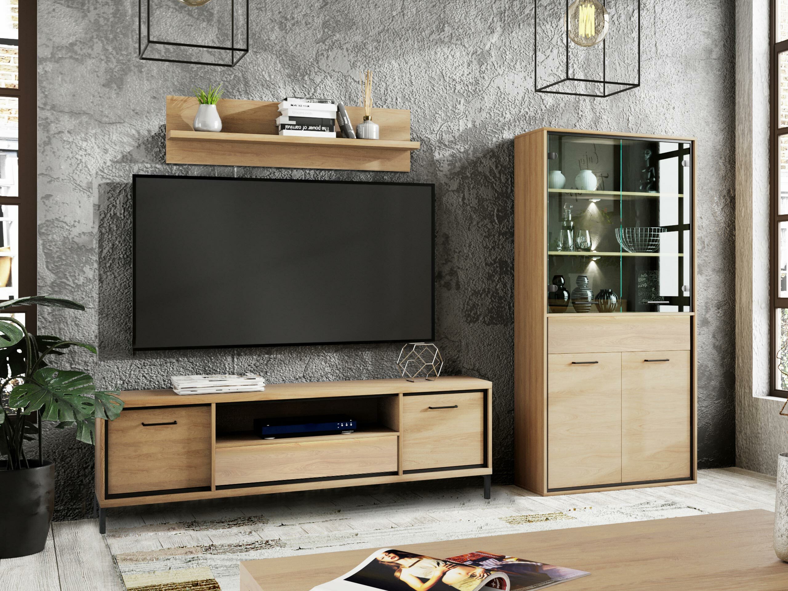 Stuemøbelsæt Etrmoni 119 (Lyst træ)