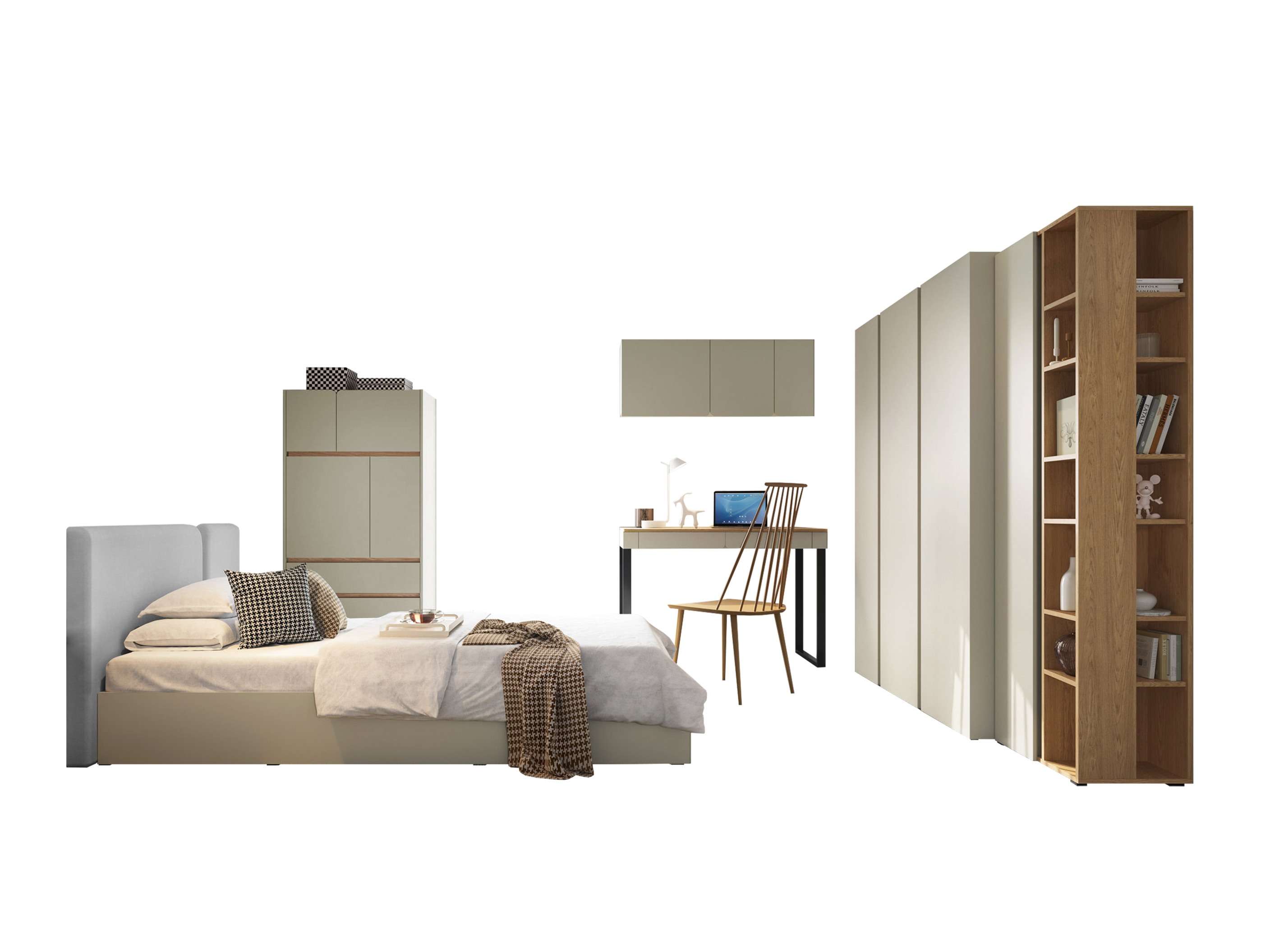 Soveværelsessæt Fiosono 113 (Eukalyptus + Egetræ)